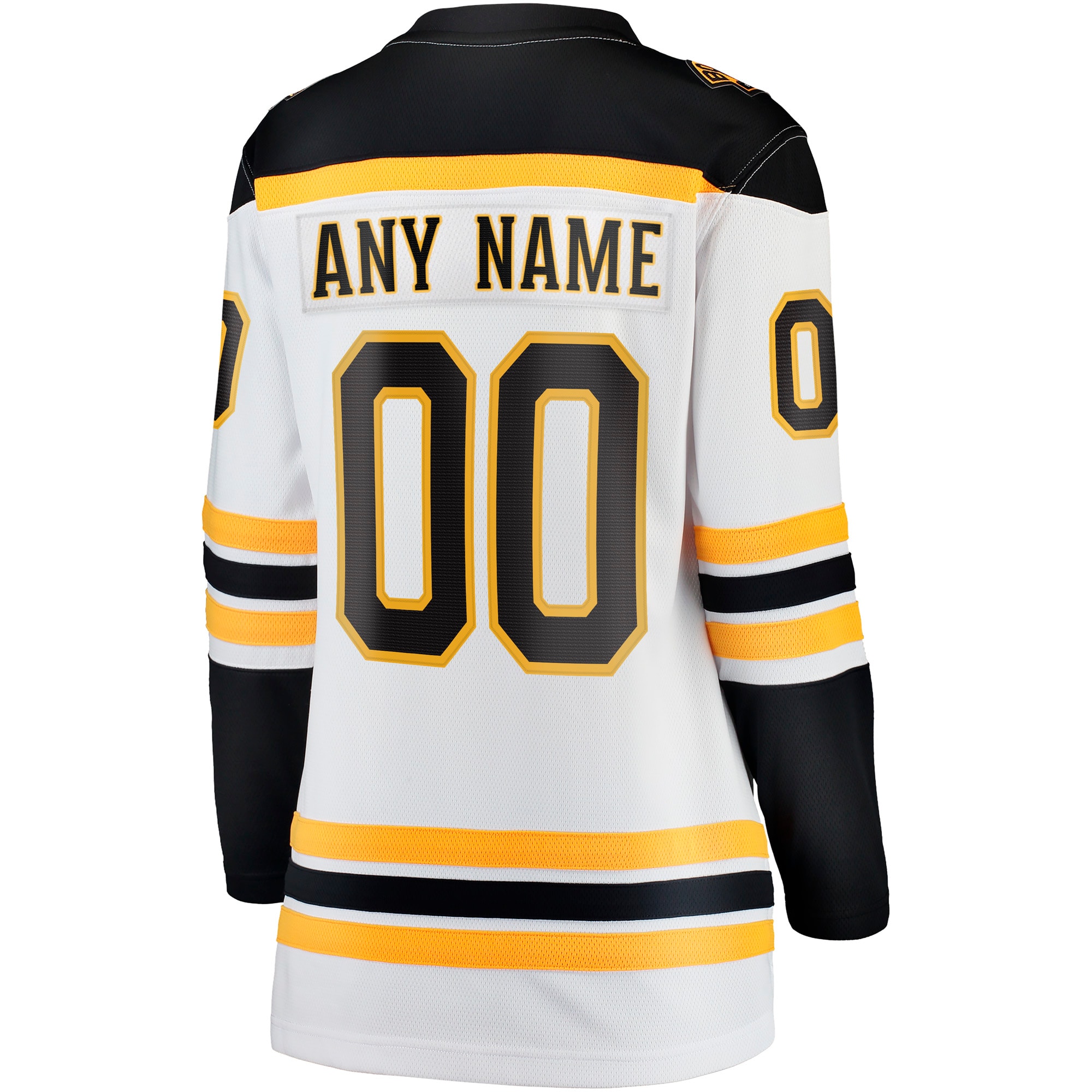 Boston Bruins Fanatics Women’s Away Breakaway Custom Jersey – White Clowdercats