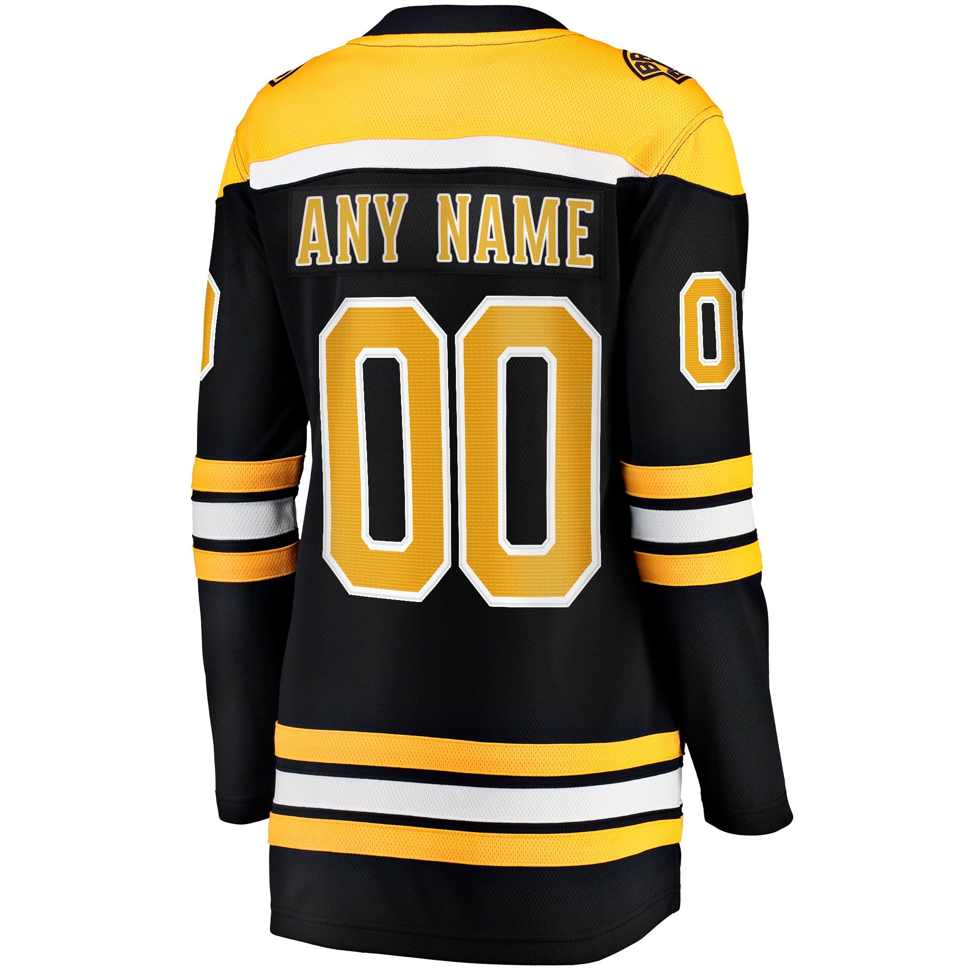 Boston Bruins Fanatics Women’s Home Breakaway Custom Jersey – Black Clowdercats
