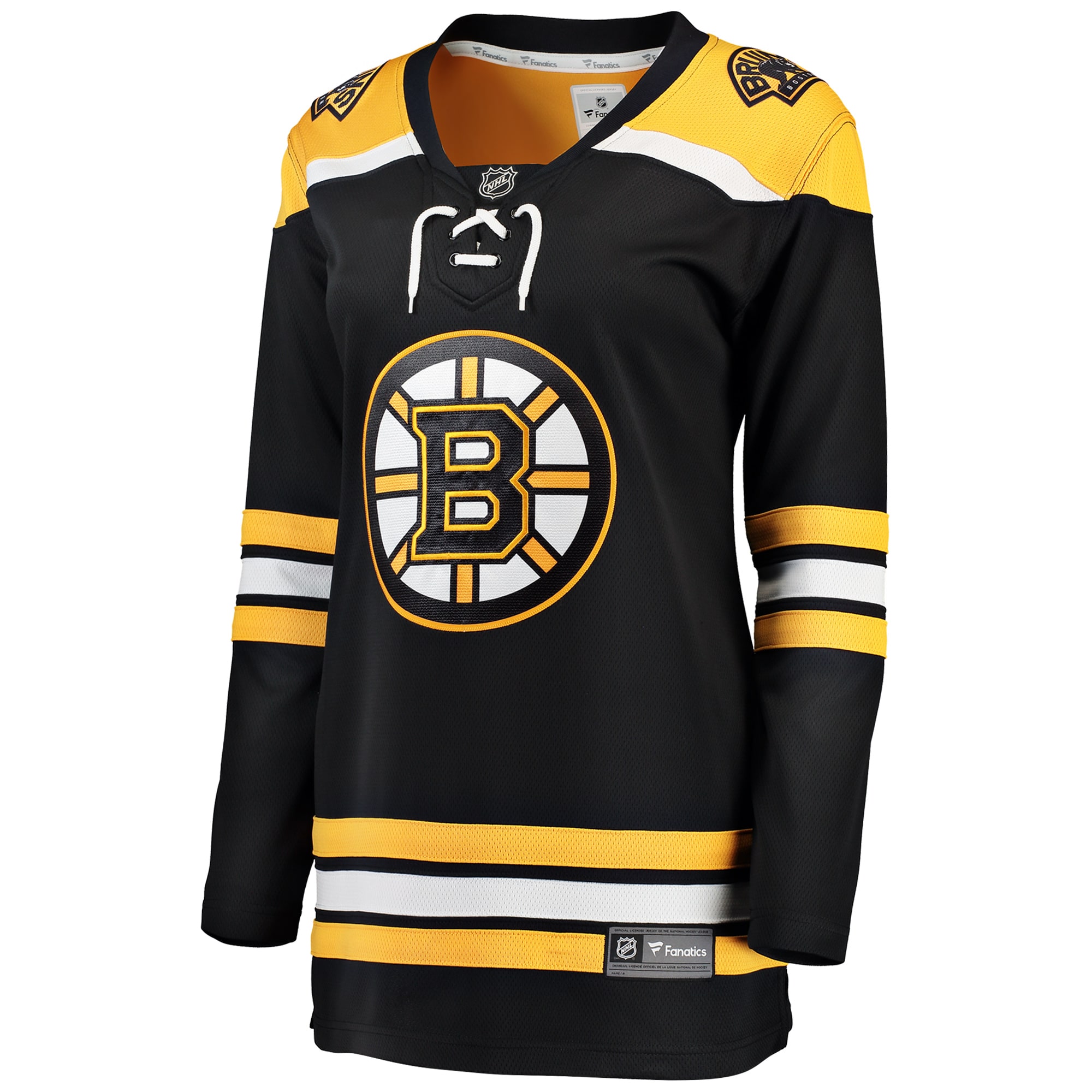 Boston Bruins Fanatics Women’s Home Breakaway Jersey – Black Clowdercats