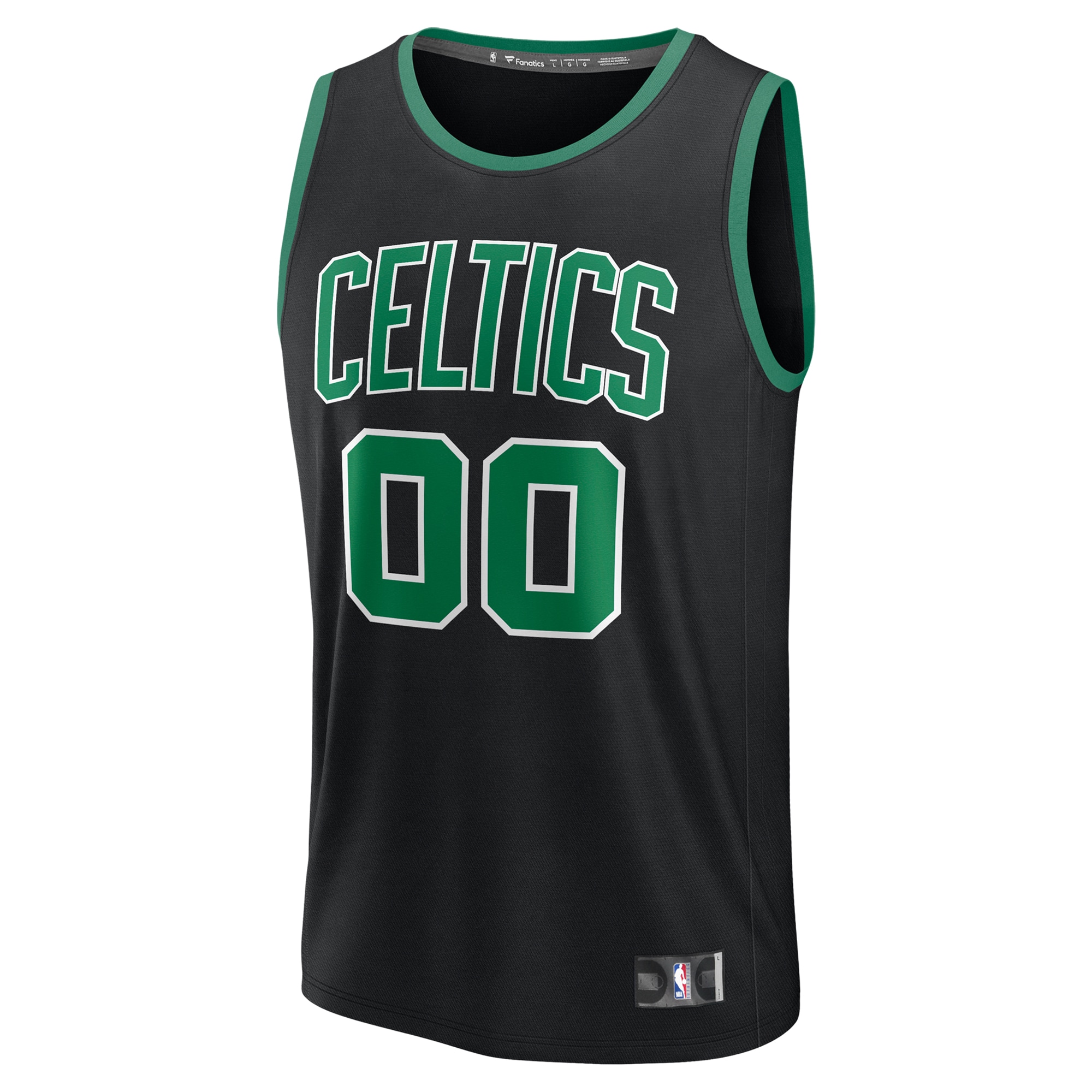 Boston Celtics Fanatics Fast Break Custom Jersey – Statement Edition – Black Clowdercats