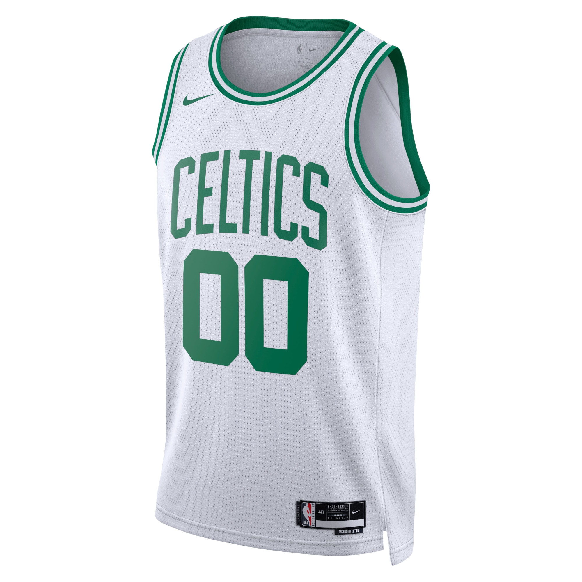 Boston Celtics Nike Unisex Swingman Custom Jersey White – Association Edition Clowdercats