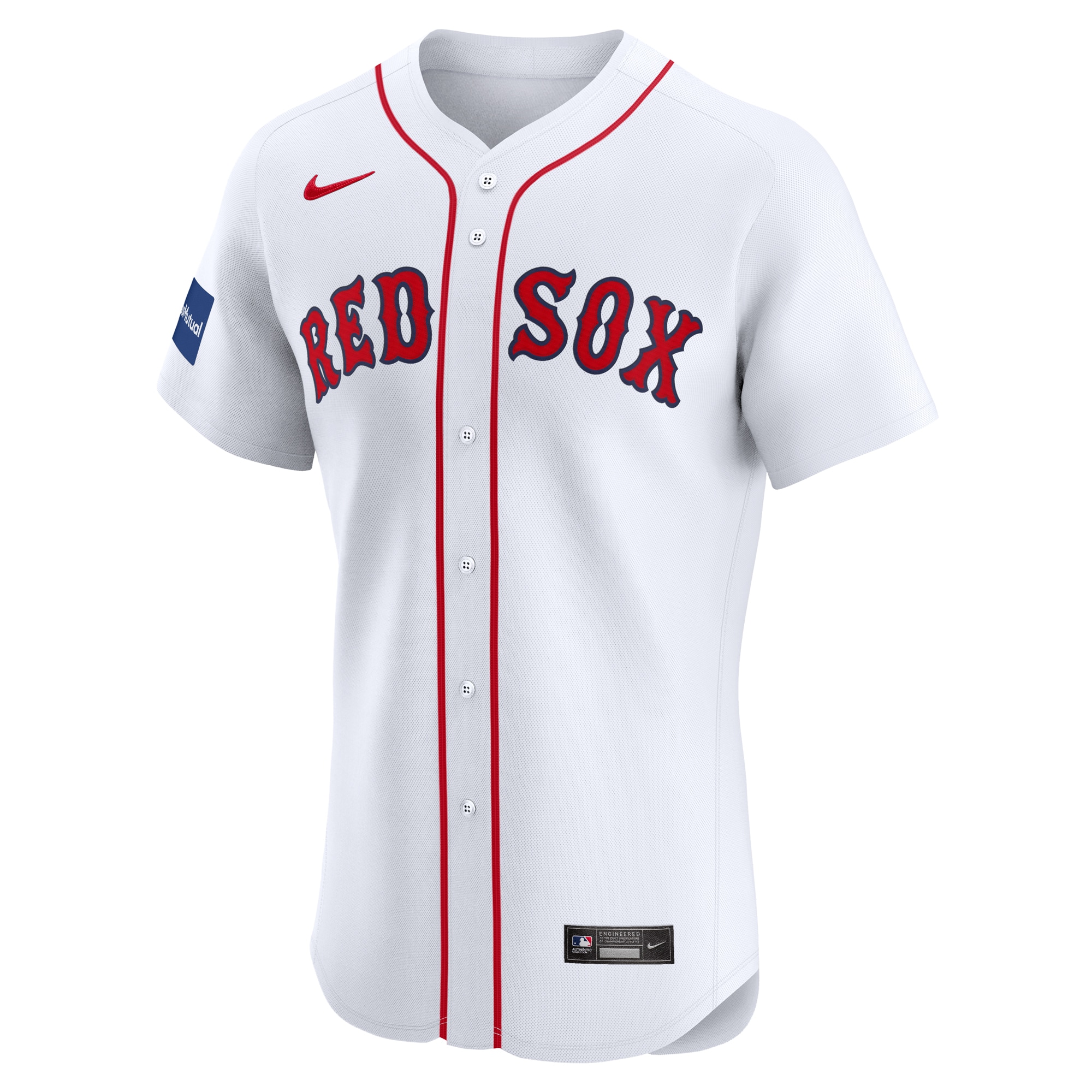 Boston Red Sox Nike Home Elite Patch Jersey – White