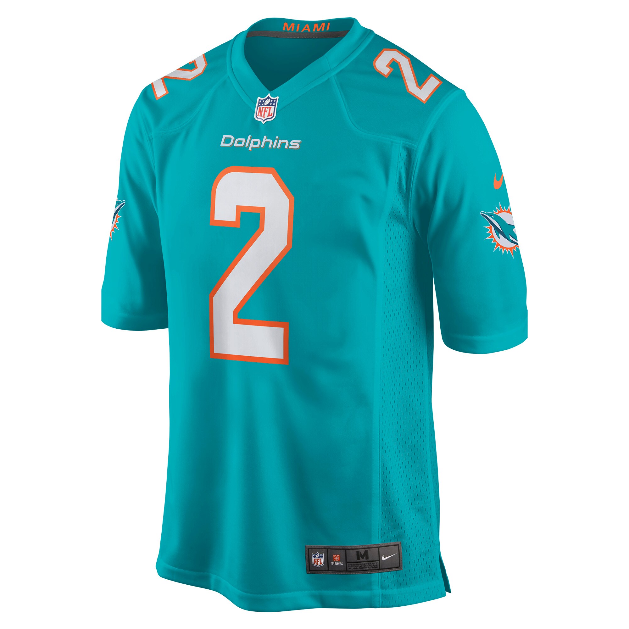Bradley Chubb Miami Dolphins Nike Game Player Jersey – Aqua Clowdercats