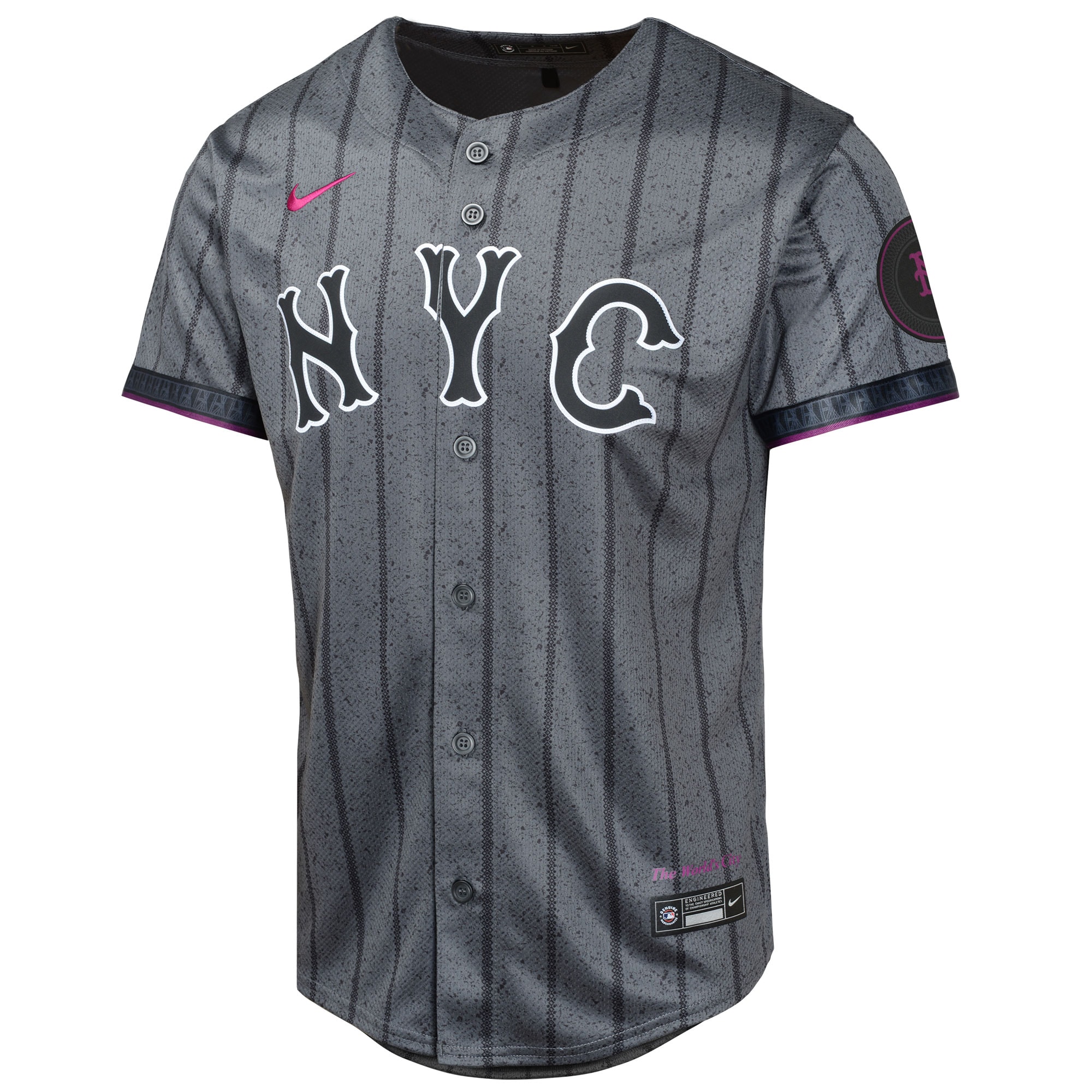 Brandon Nimmo New York Mets Nike Youth 2024 City Connect Limited Player Jersey – Graphite