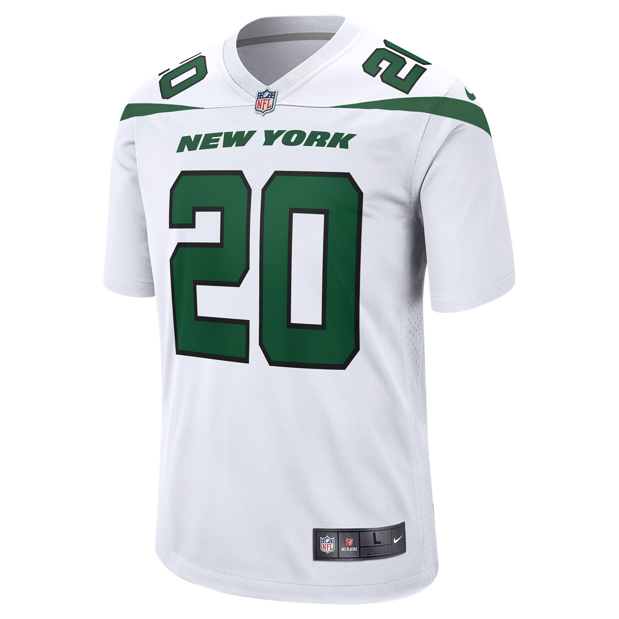 Breece Hall New York Jets Nike Away Game Player Jersey – White Clowdercats