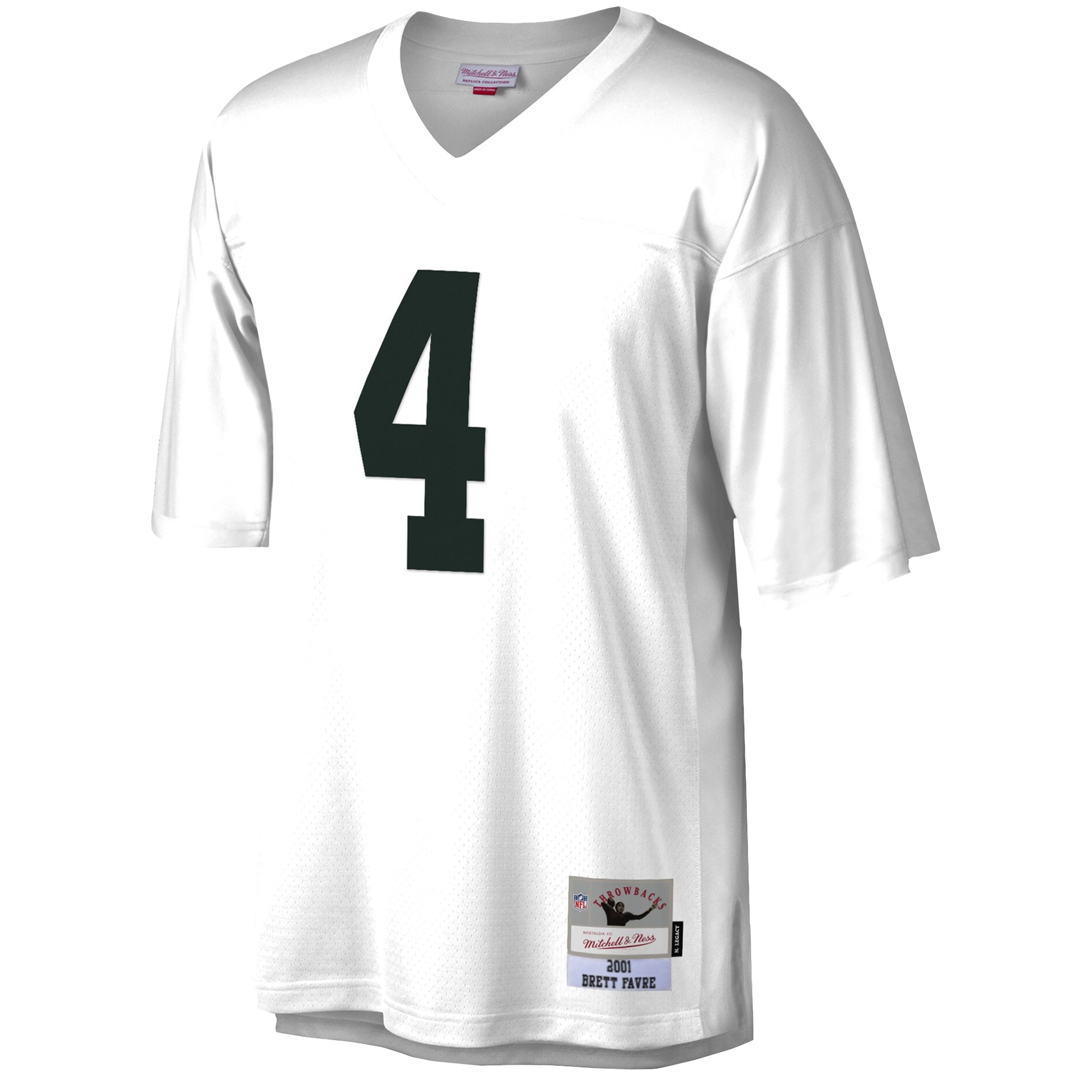 Brett Favre Green Bay Packers Mitchell & Ness Legacy Replica Jersey – White Clowdercats