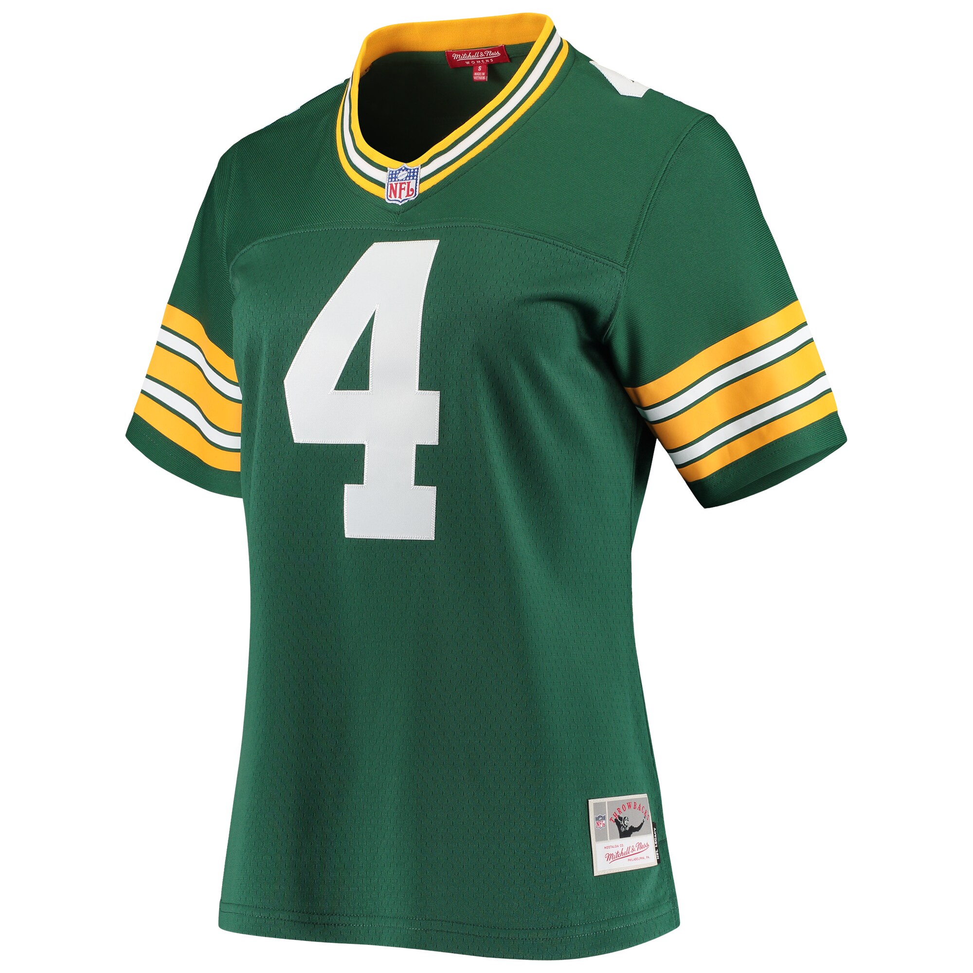 Brett Favre Green Bay Packers Mitchell & Ness Women’s 1996 Legacy Replica Player Jersey – Green Clowdercats
