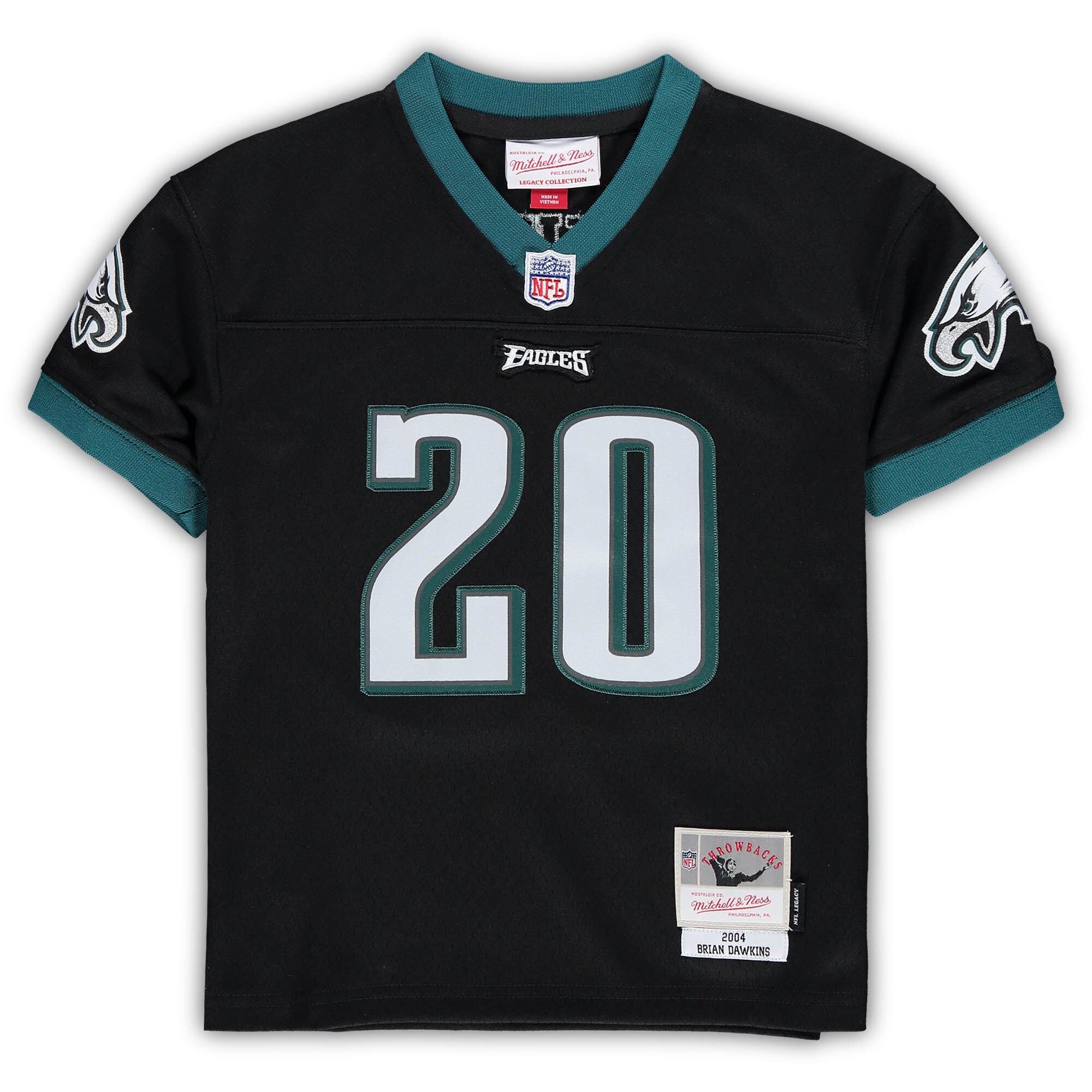Brian Dawkins Philadelphia Eagles Mitchell & Ness Preschool Retired Legacy Jersey – Black Clowdercats