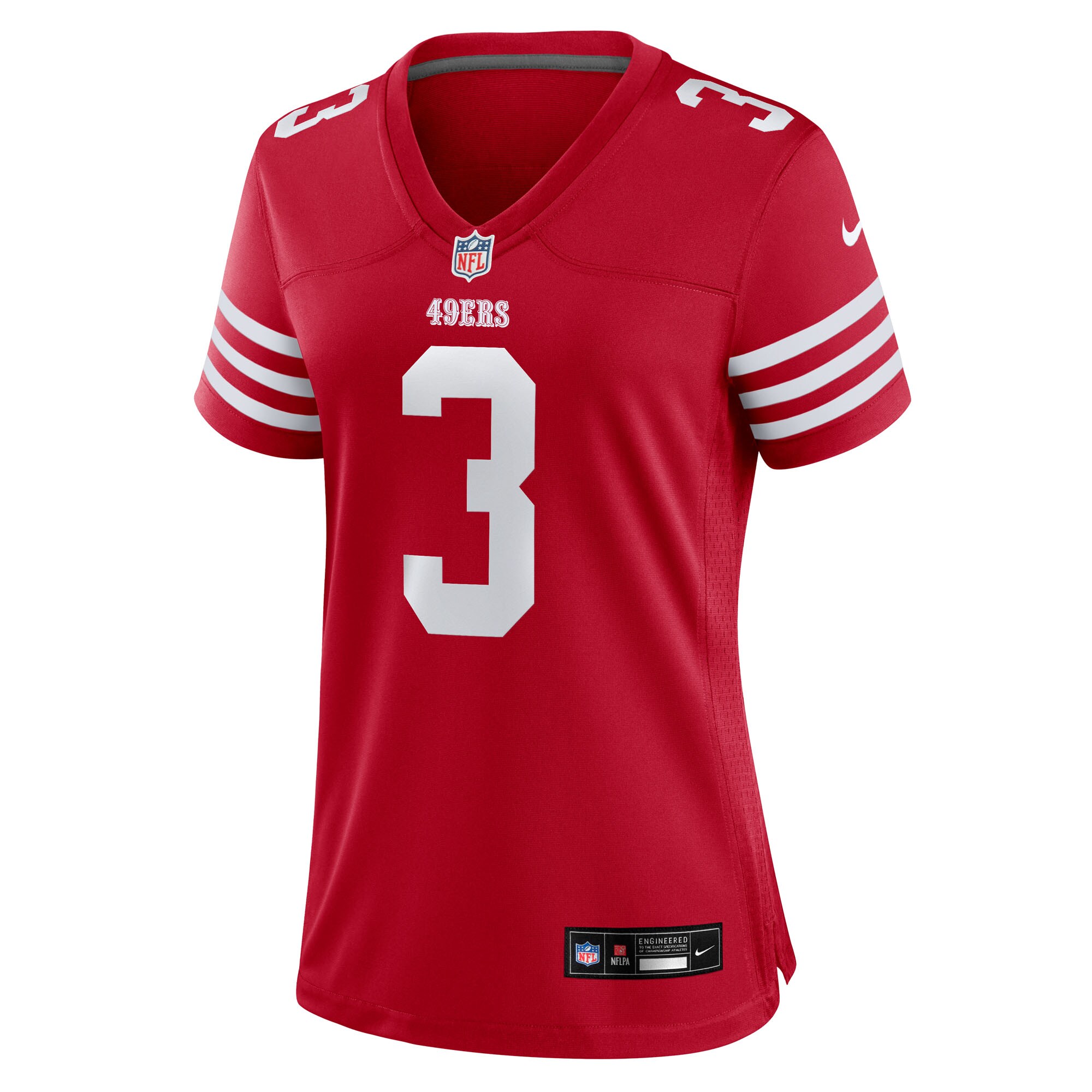 Brian Robinson Jr. San Francisco 49ers Nike Women’s Team Game Jersey – Scarlet Clowdercats