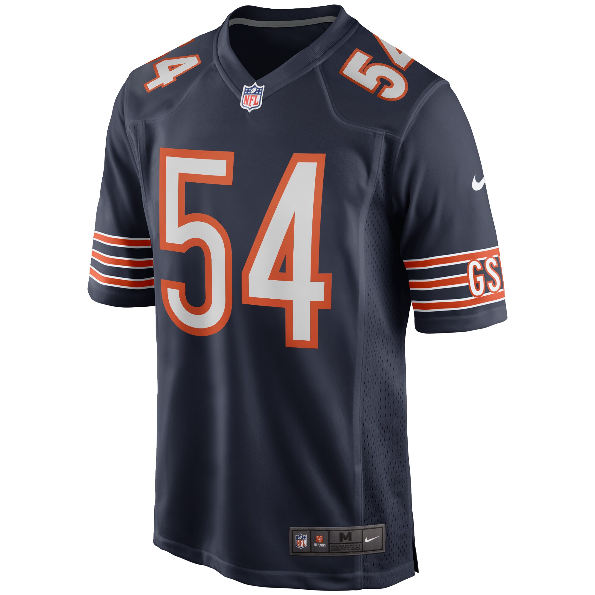 Brian Urlacher Chicago Bears Nike Game Retired Player Jersey – Navy Clowdercats