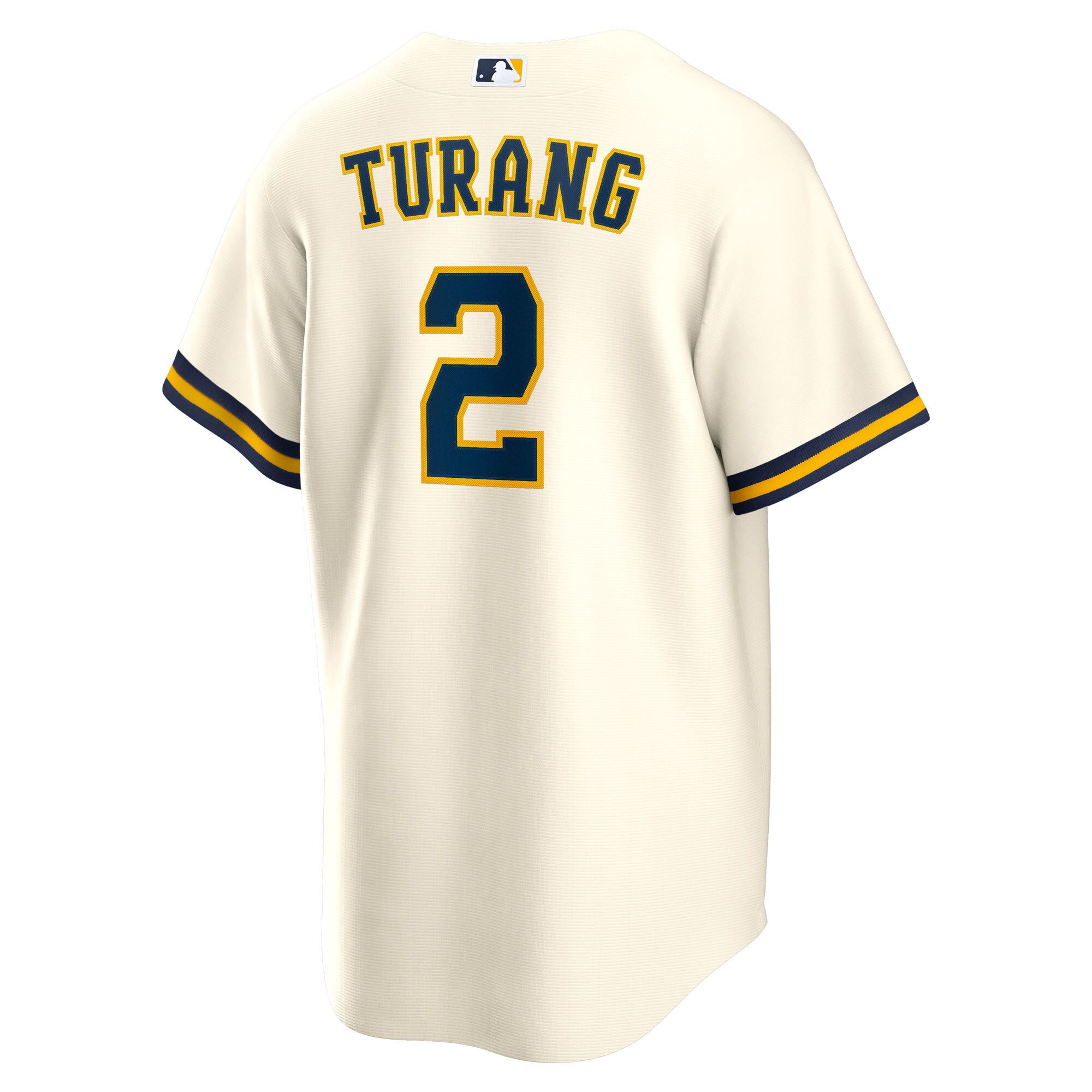 Brice Turang Milwaukee Brewers Nike Youth Home Replica Jersey – Cream