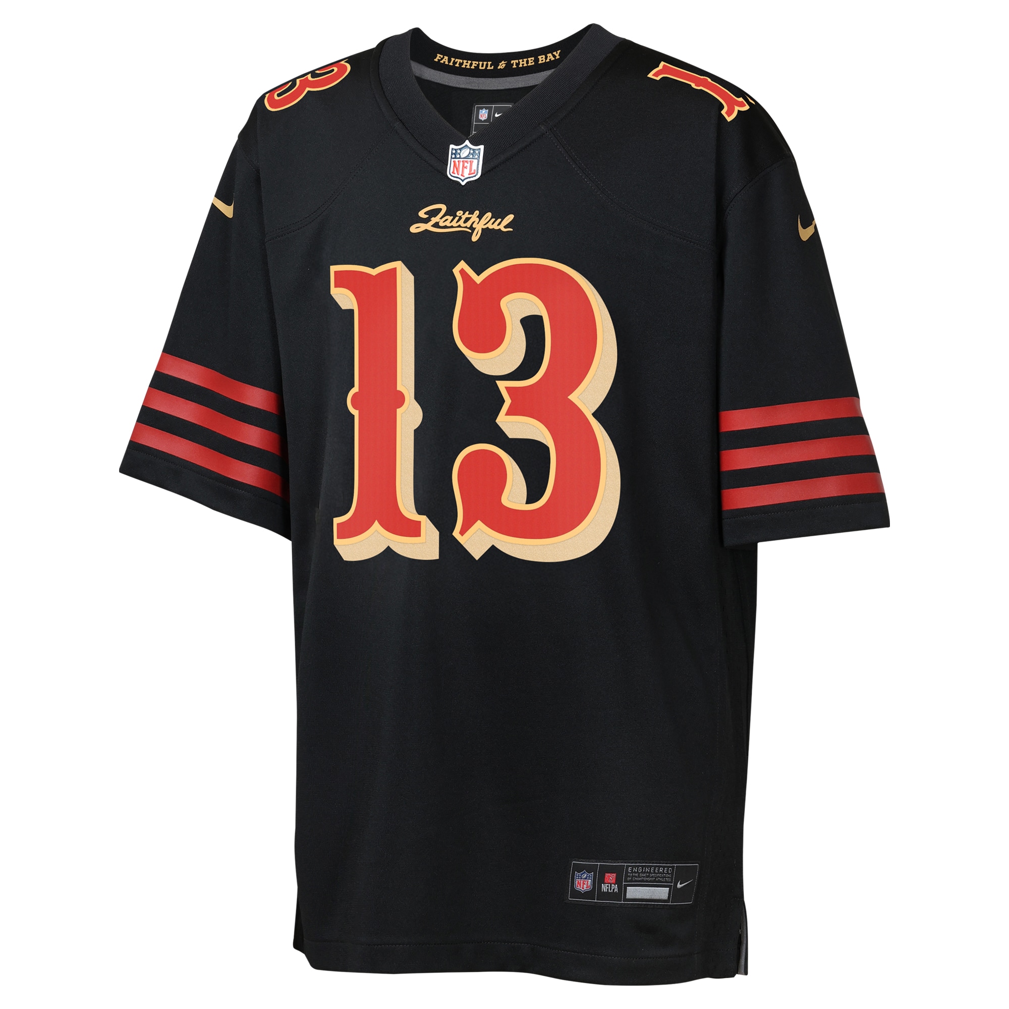 Brock Purdy San Francisco 49ers Nike Youth 2025 Rivalries Collection Game Jersey – Black Clowdercats