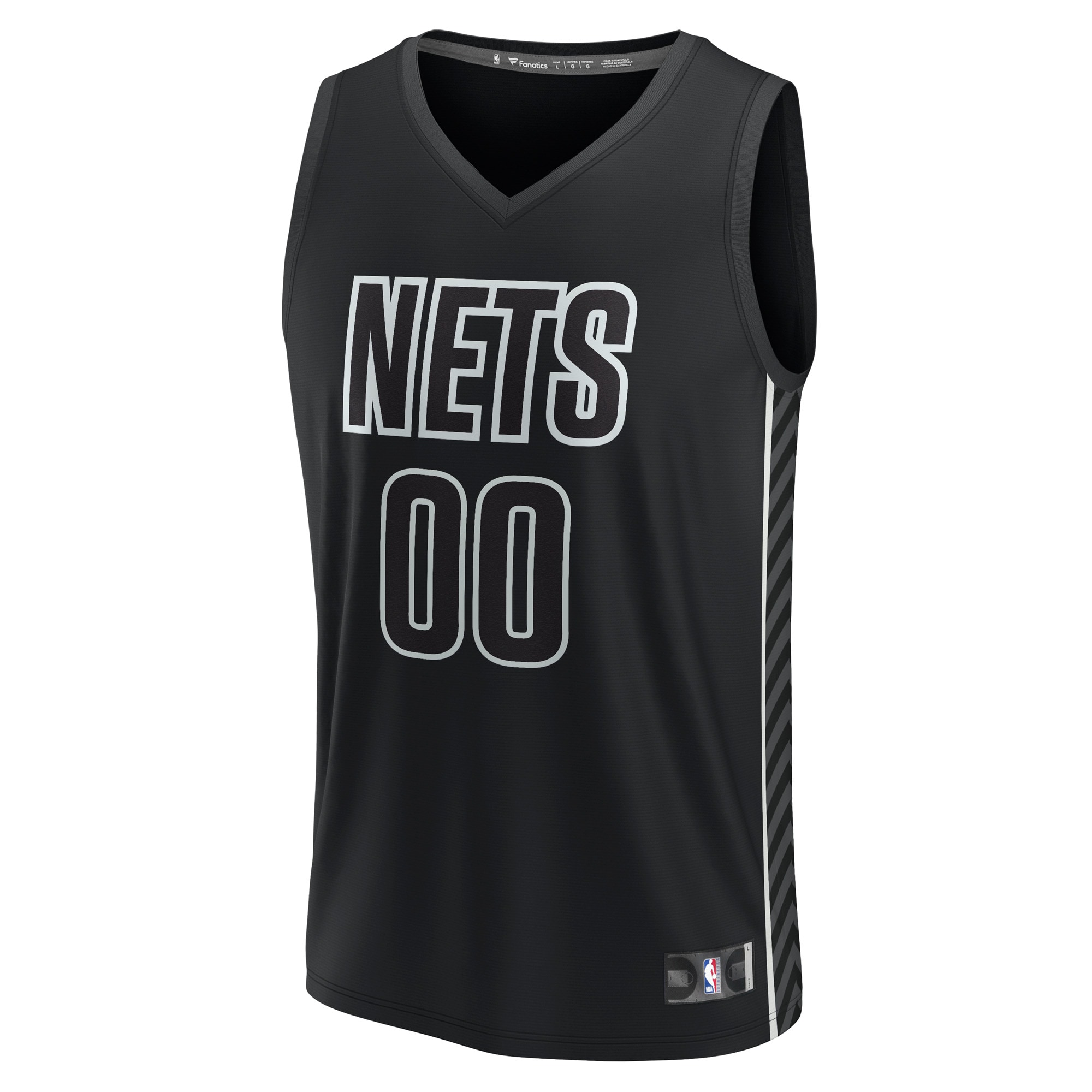 Brooklyn Nets Fanatics Custom Fast Break Jersey – Statement Edition – Black Clowdercats