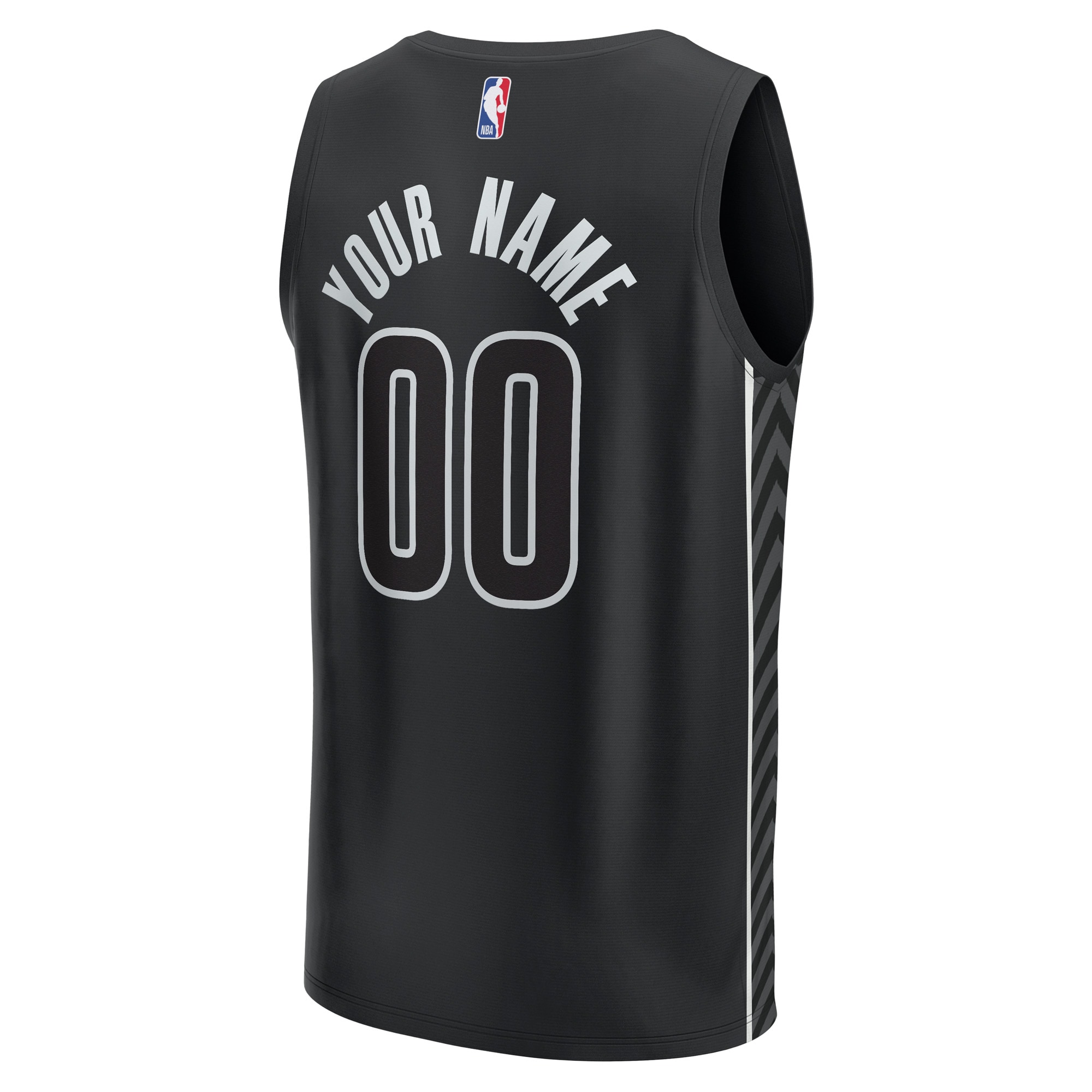 Brooklyn Nets Fanatics Custom Fast Break Jersey – Statement Edition – Black Clowdercats