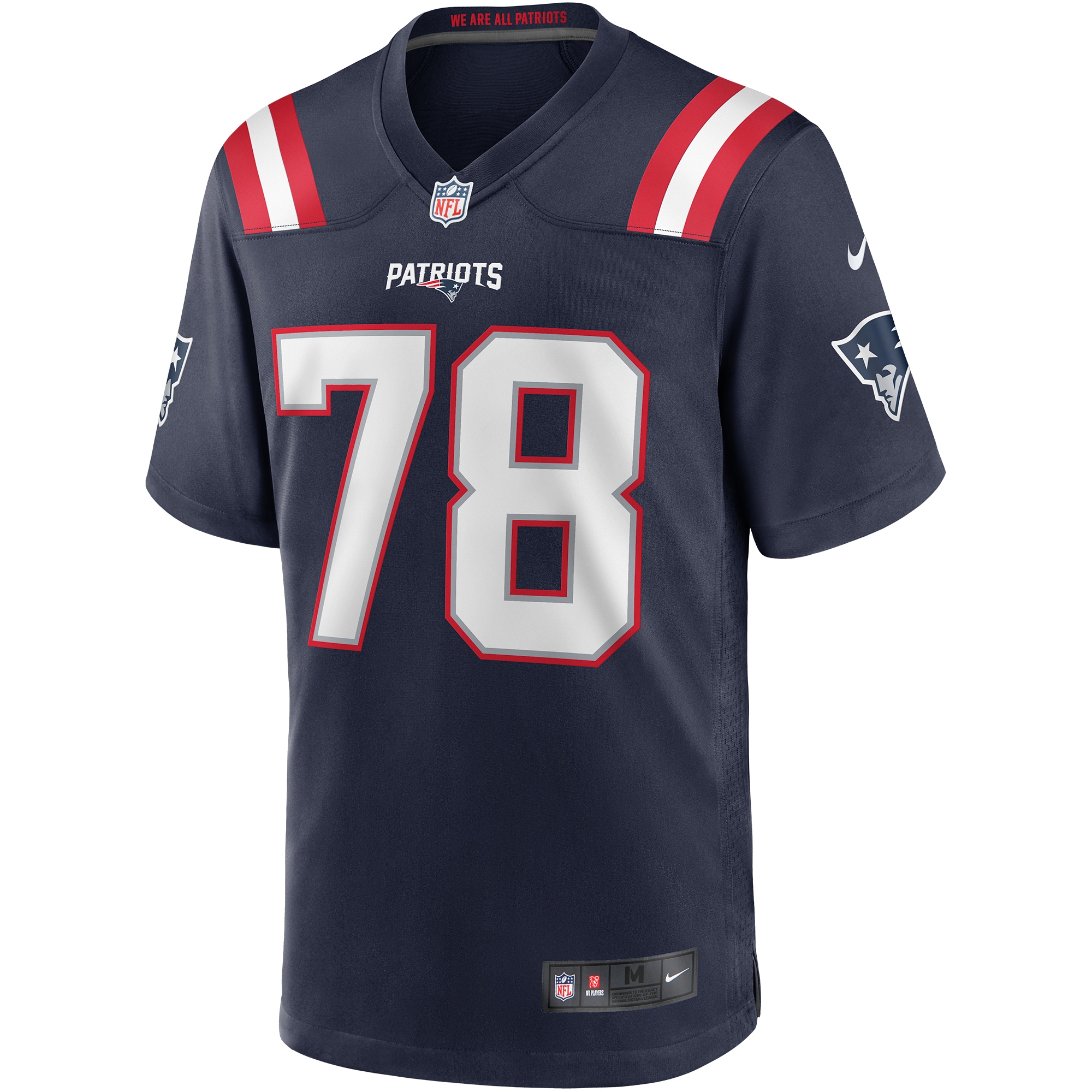 Bruce Armstrong New England Patriots Nike Game Retired Player Jersey – Navy Clowdercats
