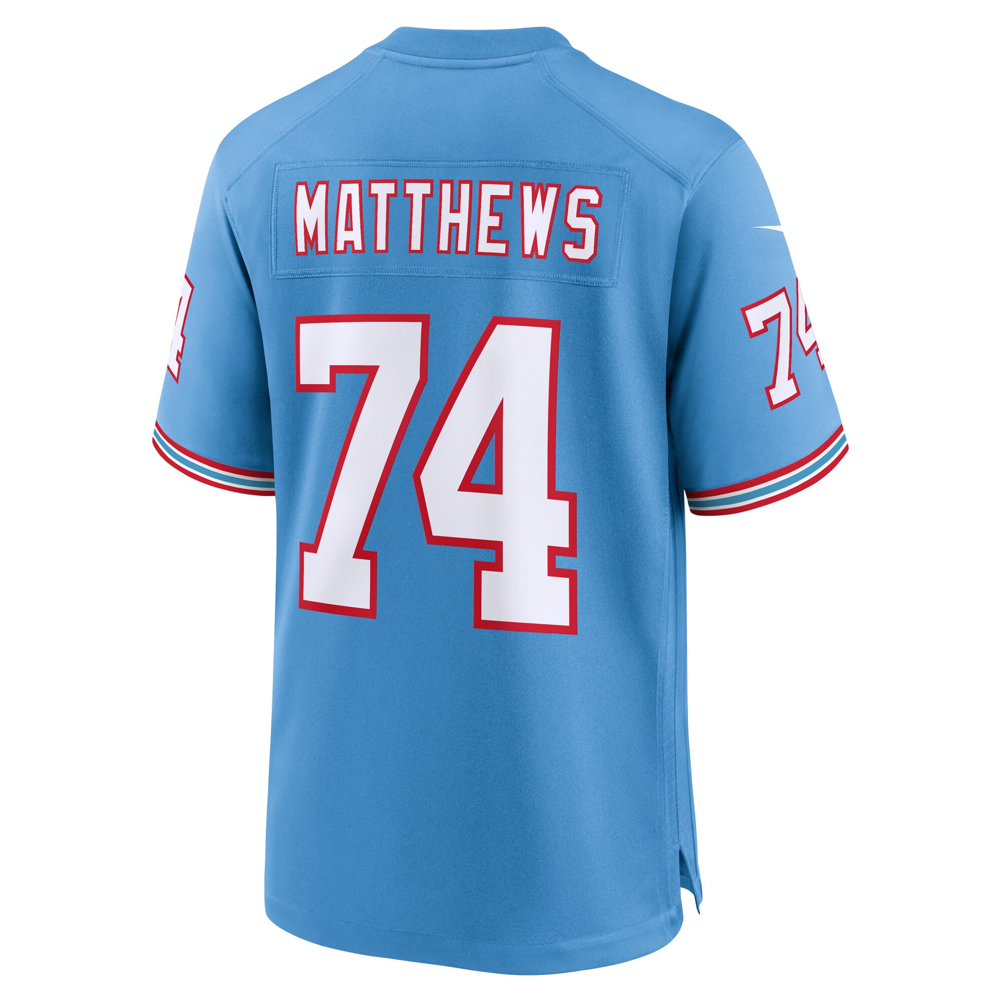 Bruce Matthews Tennessee Titans Nike Retired Player Alternate Game Jersey – Light Blue Clowdercats