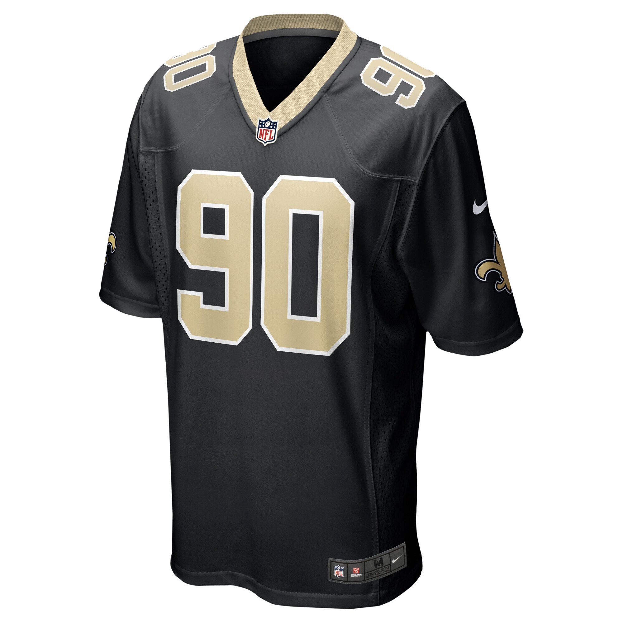 Bryan Bresee New Orleans Saints Nike Game Jersey – Black Clowdercats