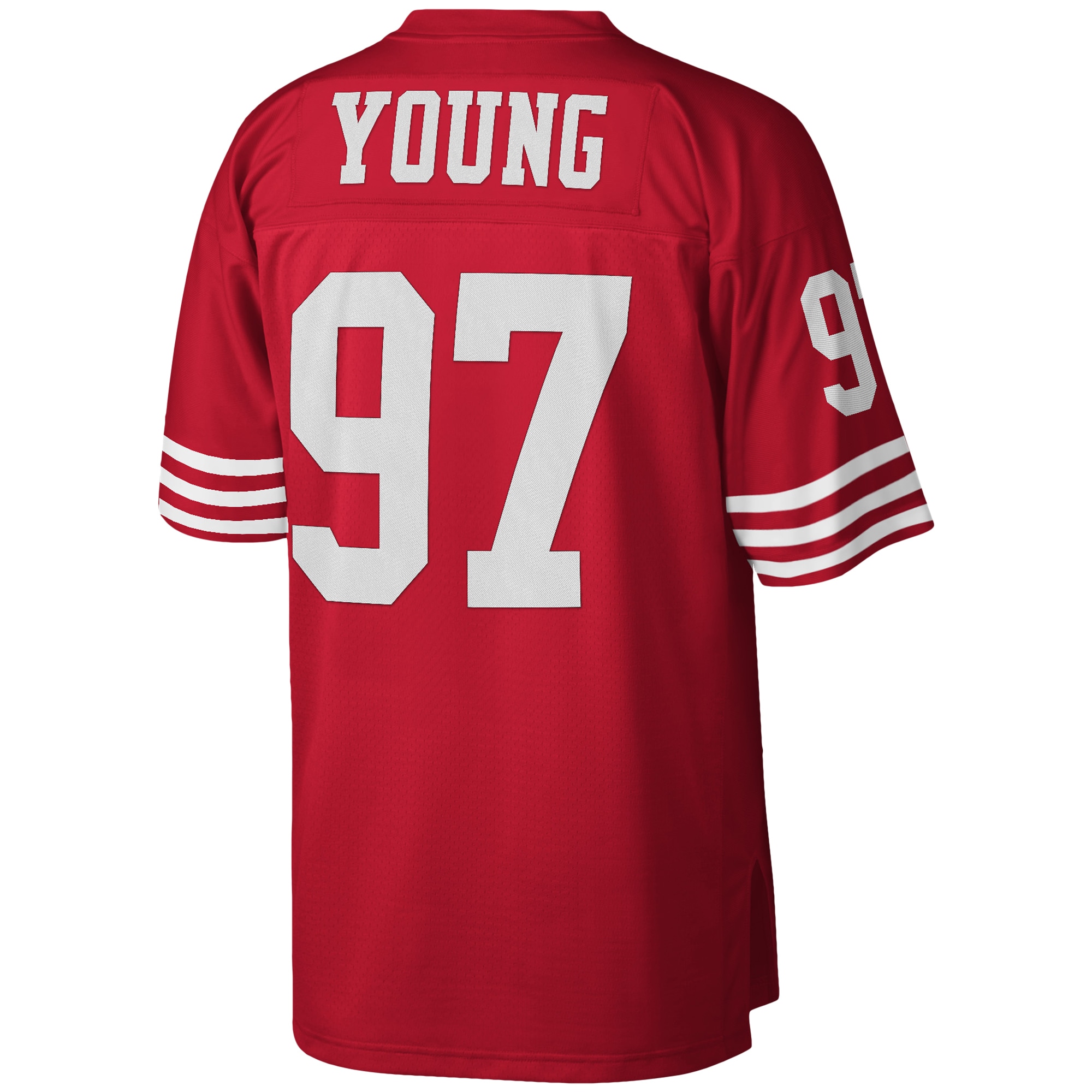 Bryant Young San Francisco 49ers Mitchell & Ness Legacy Replica Jersey – Scarlet Clowdercats