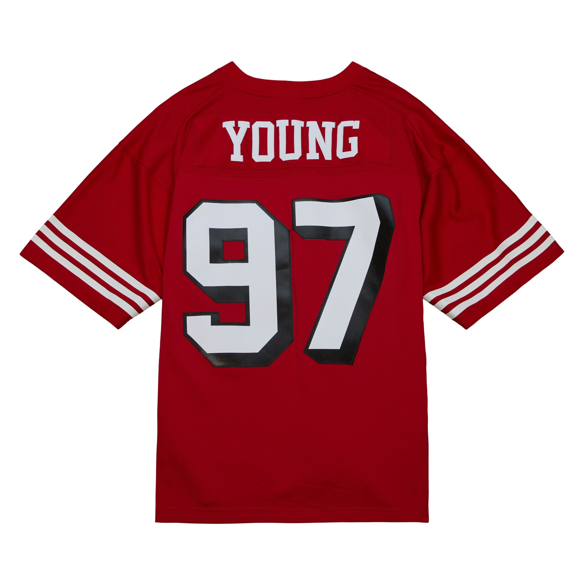 Bryant Young San Francisco 49ers Mitchell & Ness Legacy Replica Jersey – Scarlet Clowdercats