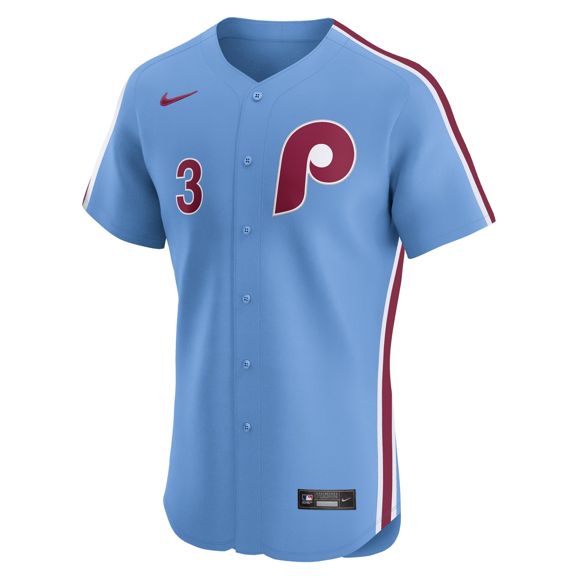 Bryce Harper Philadelphia Phillies Nike Alternate Elite Jersey – Light Blue