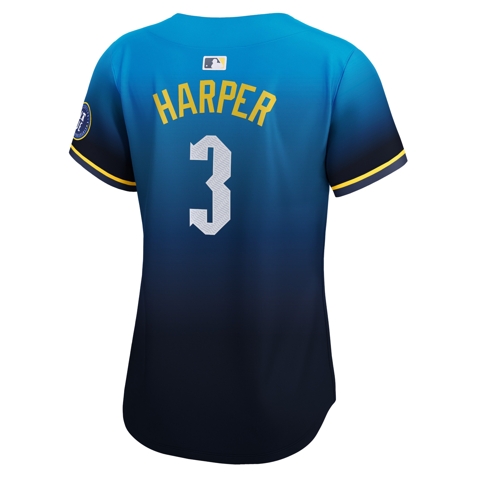 Bryce Harper Philadelphia Phillies Nike Women’s 2024 City Connect Limited Player Jersey – Blue