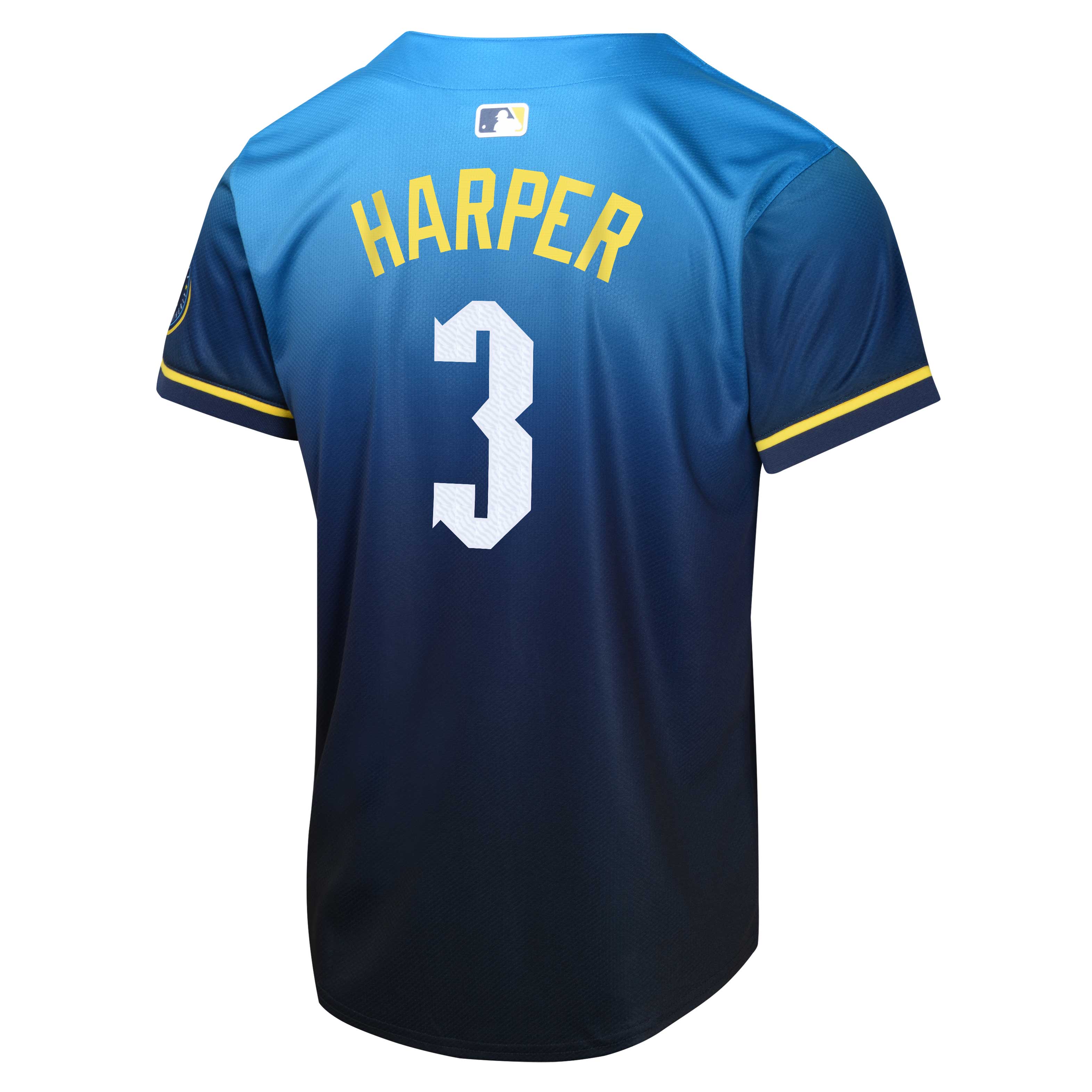 Bryce Harper Philadelphia Phillies Nike Youth 2024 City Connect Limited Player Jersey – Blue