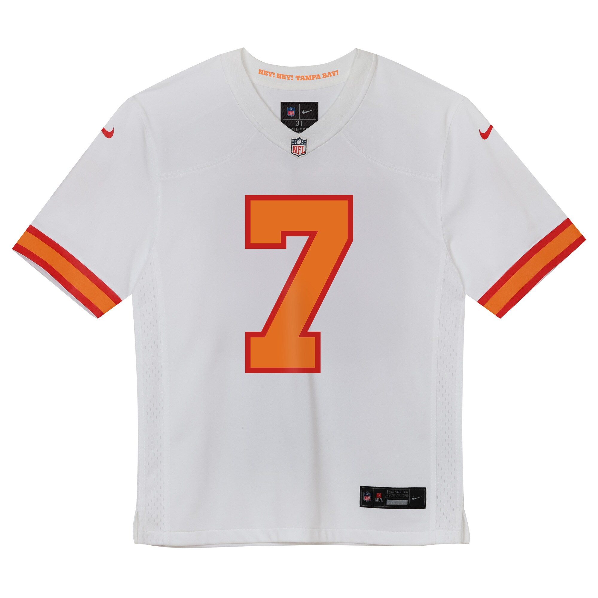 Bucky Irving ’76 Tampa Bay Buccaneers Preschool Game Jersey – White Clowdercats
