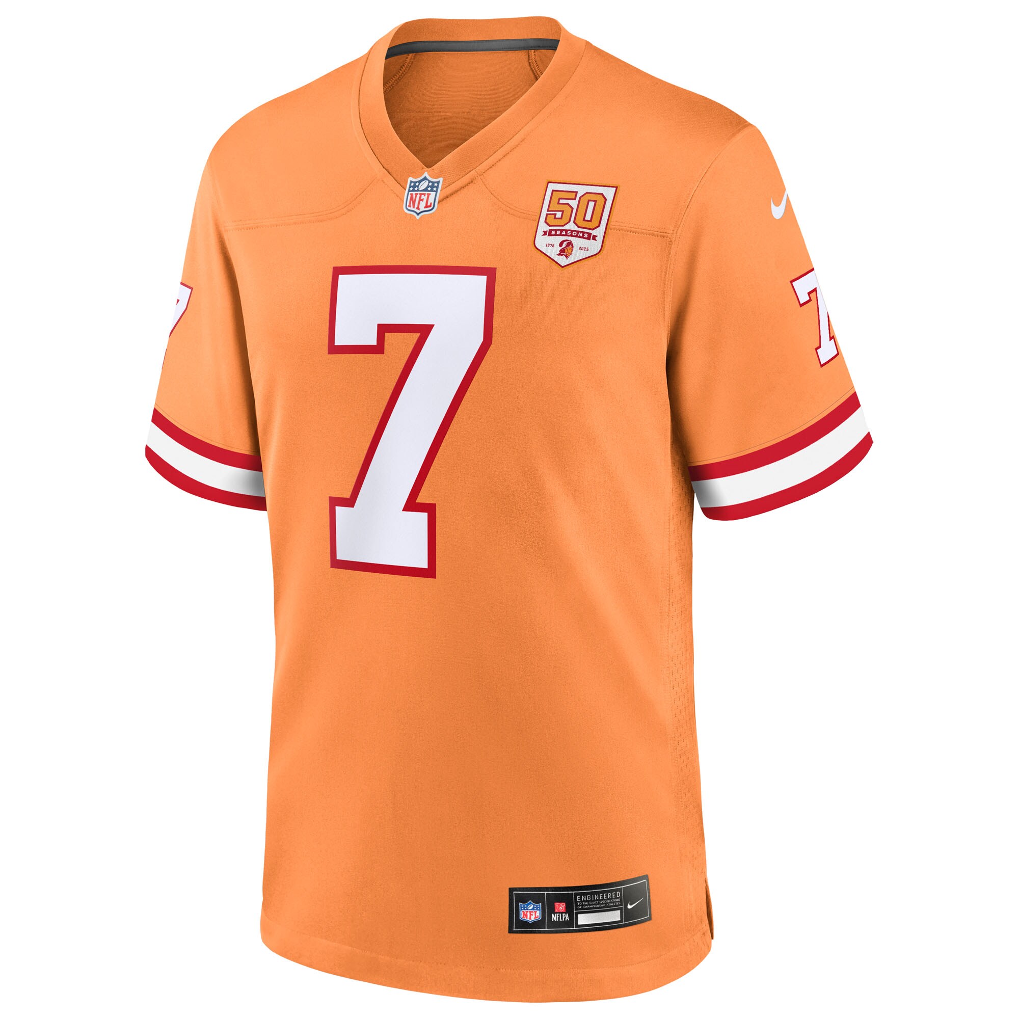 Bucky Irving Tampa Bay Buccaneers Nike 50th Season Game Jersey – Creamsicle Clowdercats