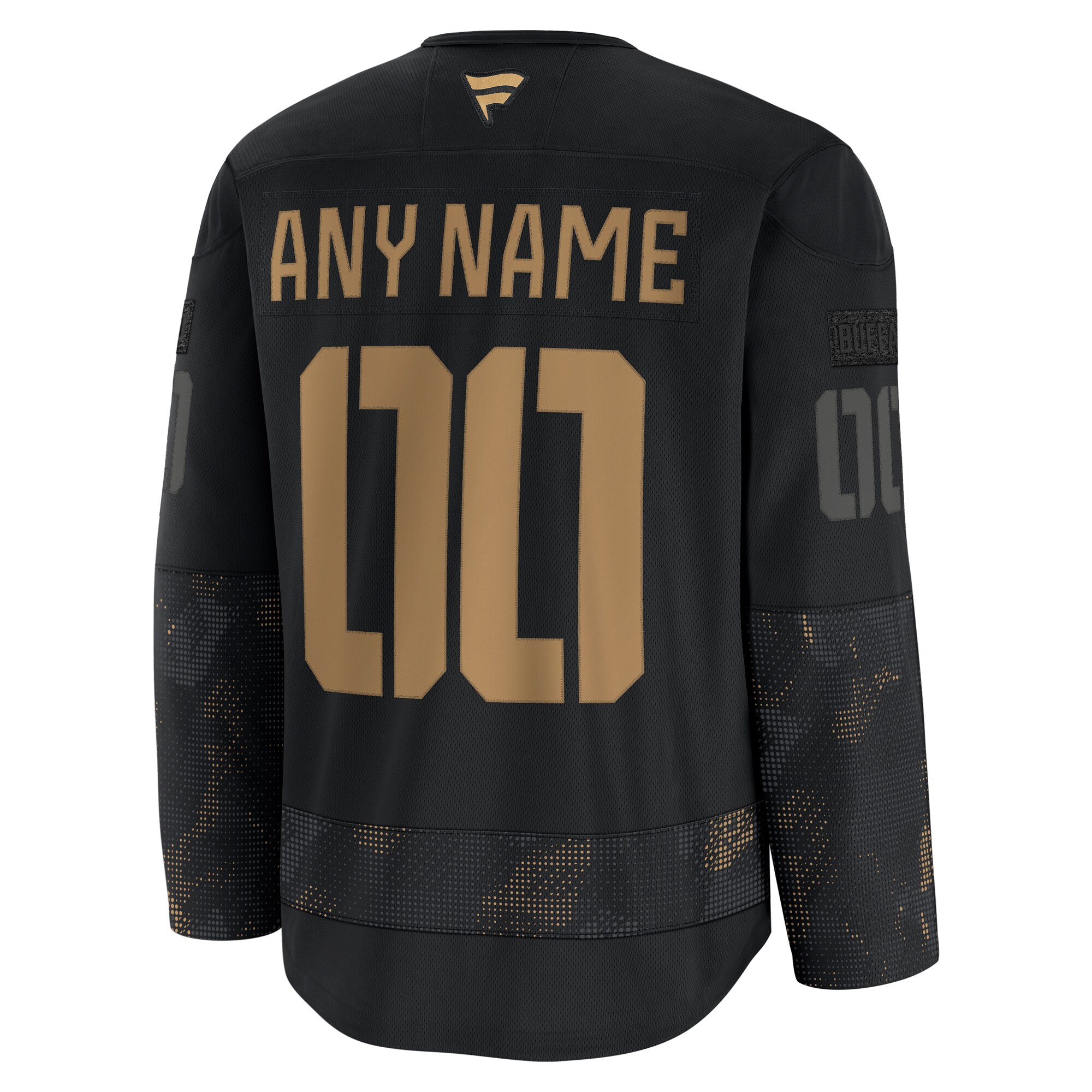 Buffalo Sabres Fanatics 2024 Military Appreciation Custom Practice Jersey – Black Clowdercats