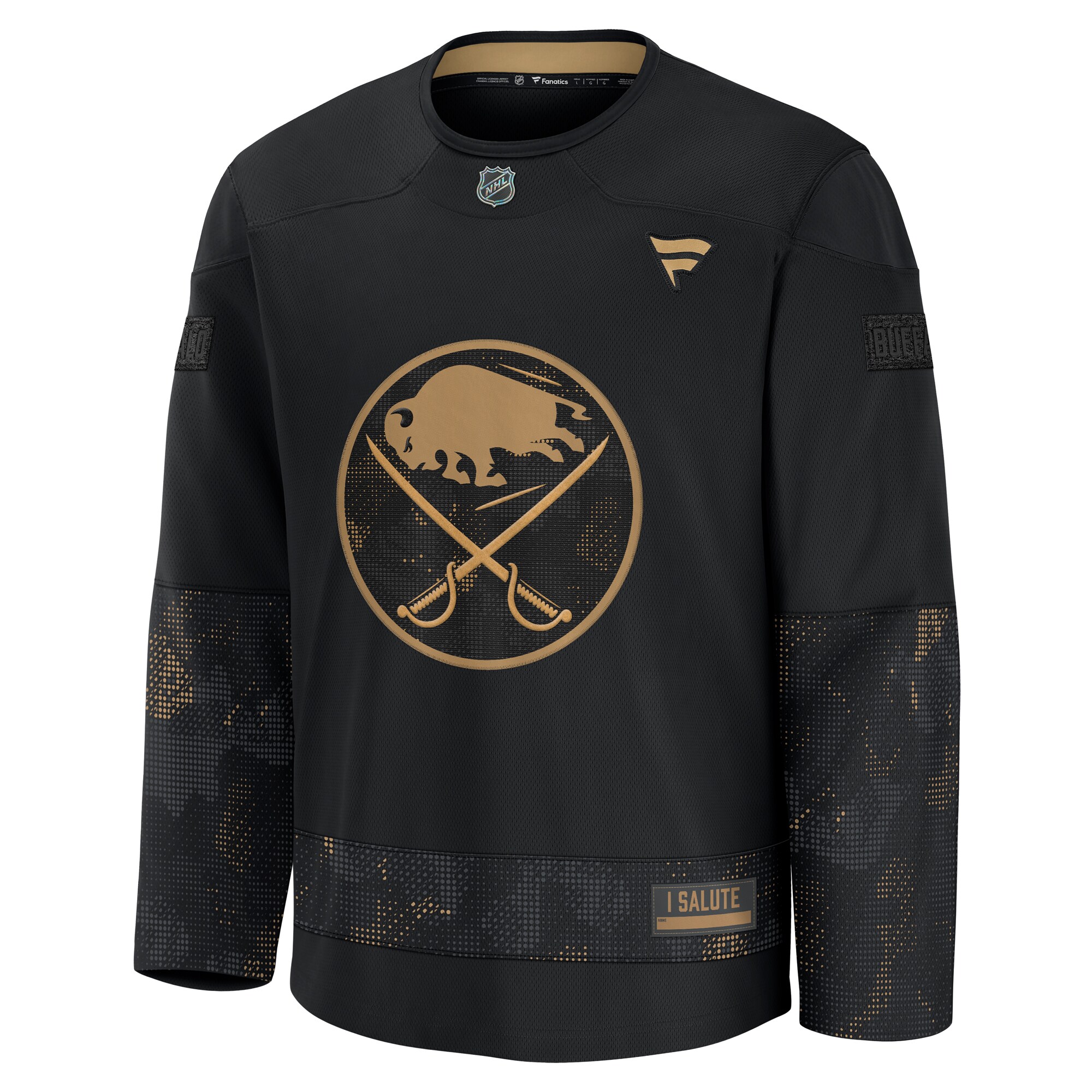 Buffalo Sabres Fanatics 2024 Military Appreciation Practice Jersey – Black Clowdercats