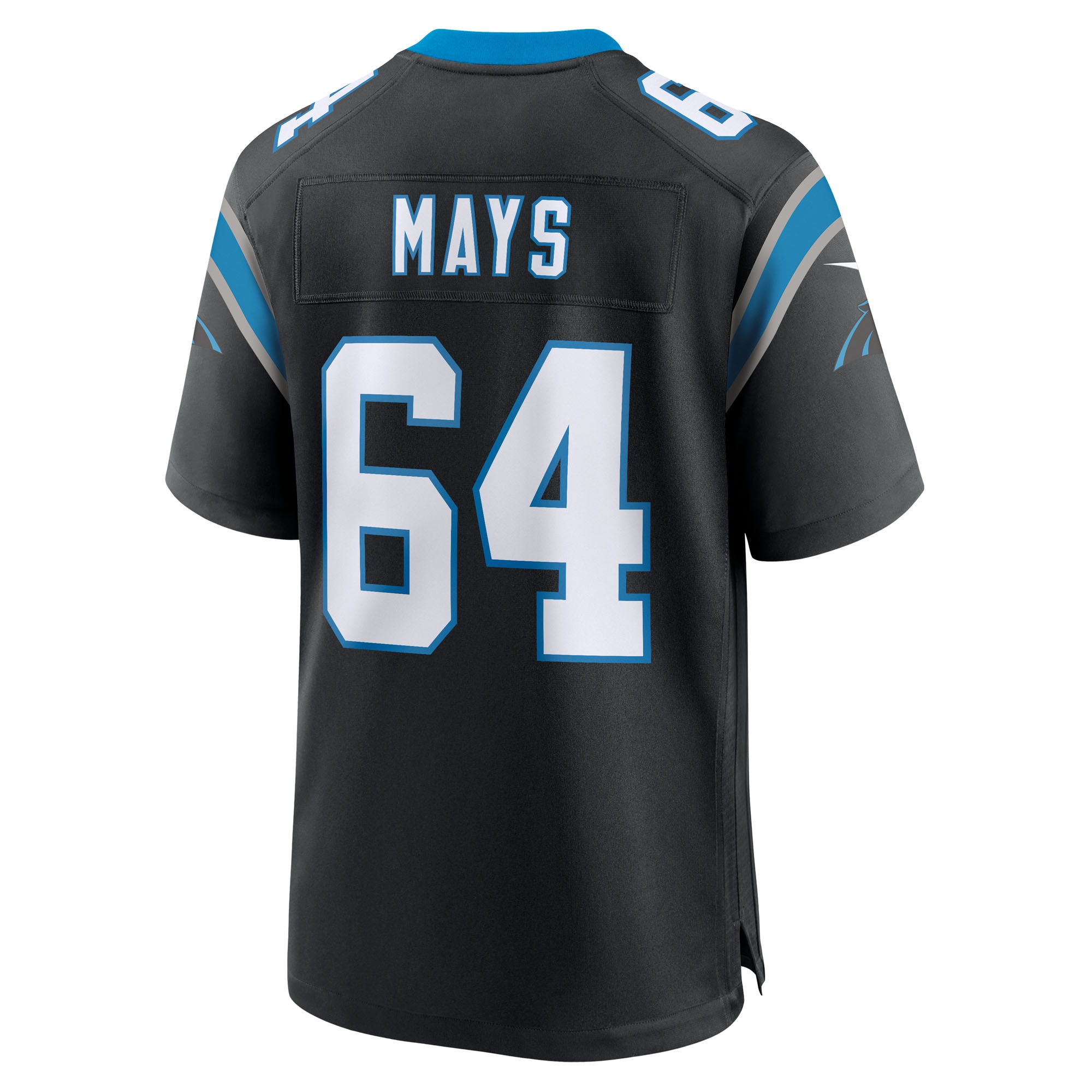 Cade Mays Carolina Panthers Nike Team Game Jersey – Black Clowdercats