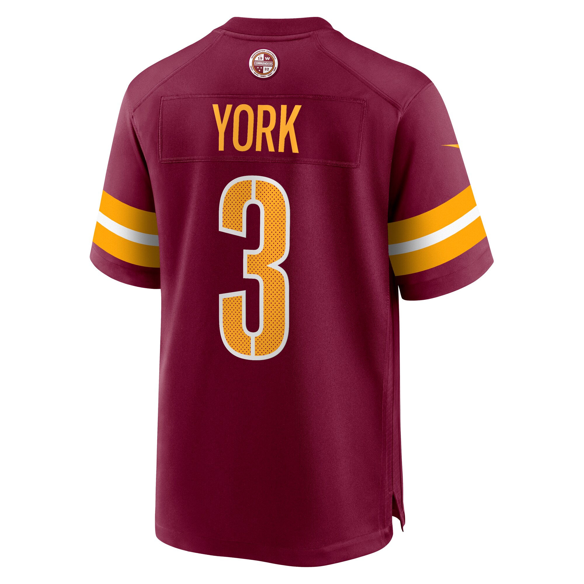 Cade York Washington Commanders Nike Game Jersey – Burgundy Clowdercats