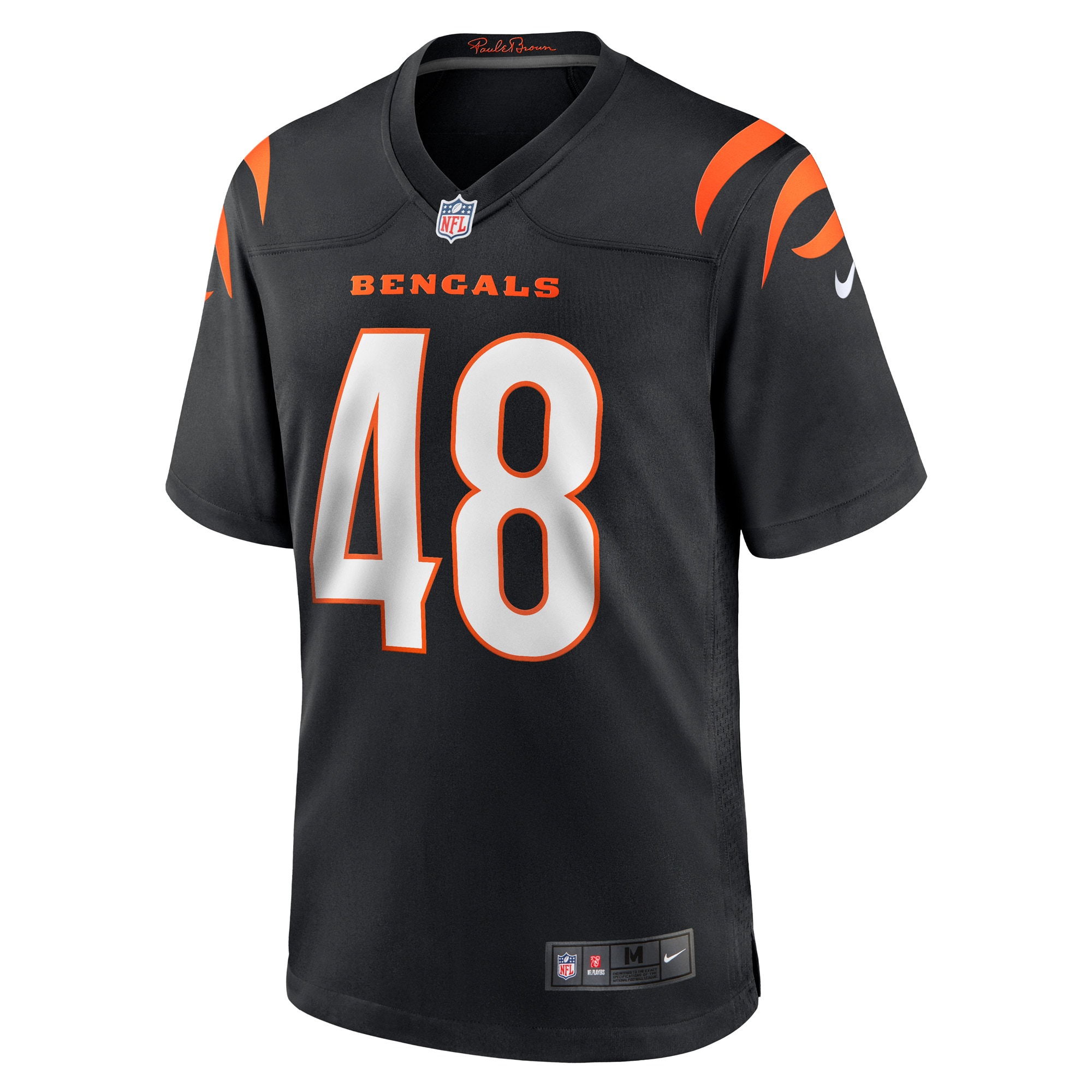 Cal Adomitis Cincinnati Bengals Nike Game Player Jersey – Black Clowdercats