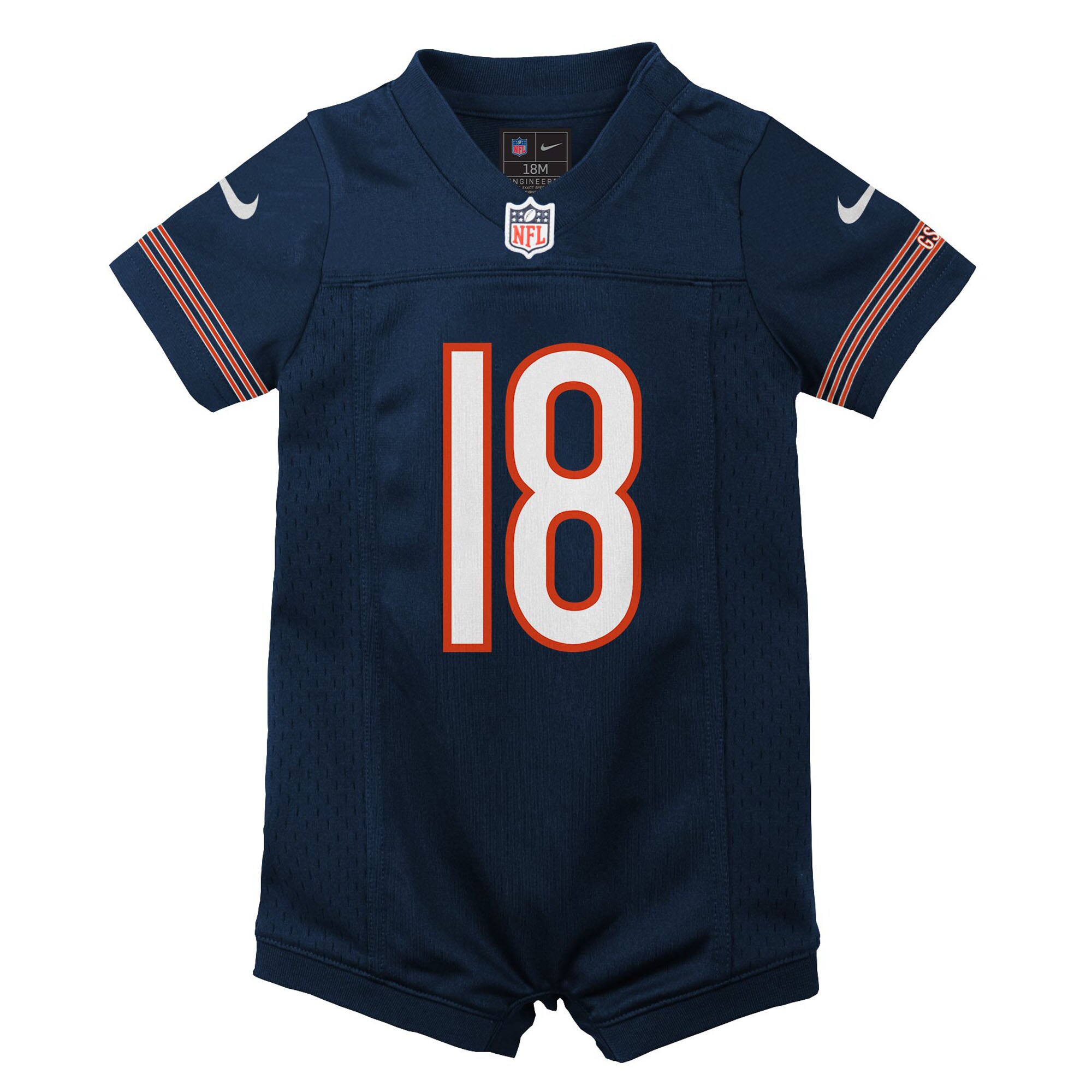 Caleb Williams Chicago Bears Nike Newborn & Infant Game Romper Jersey – Navy Clowdercats