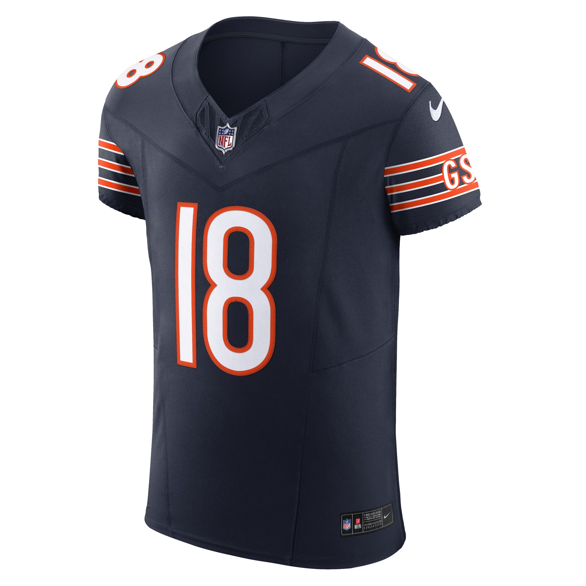 Caleb Williams Chicago Bears Nike Vapor F.U.S.E. Elite Jersey – Navy Clowdercats