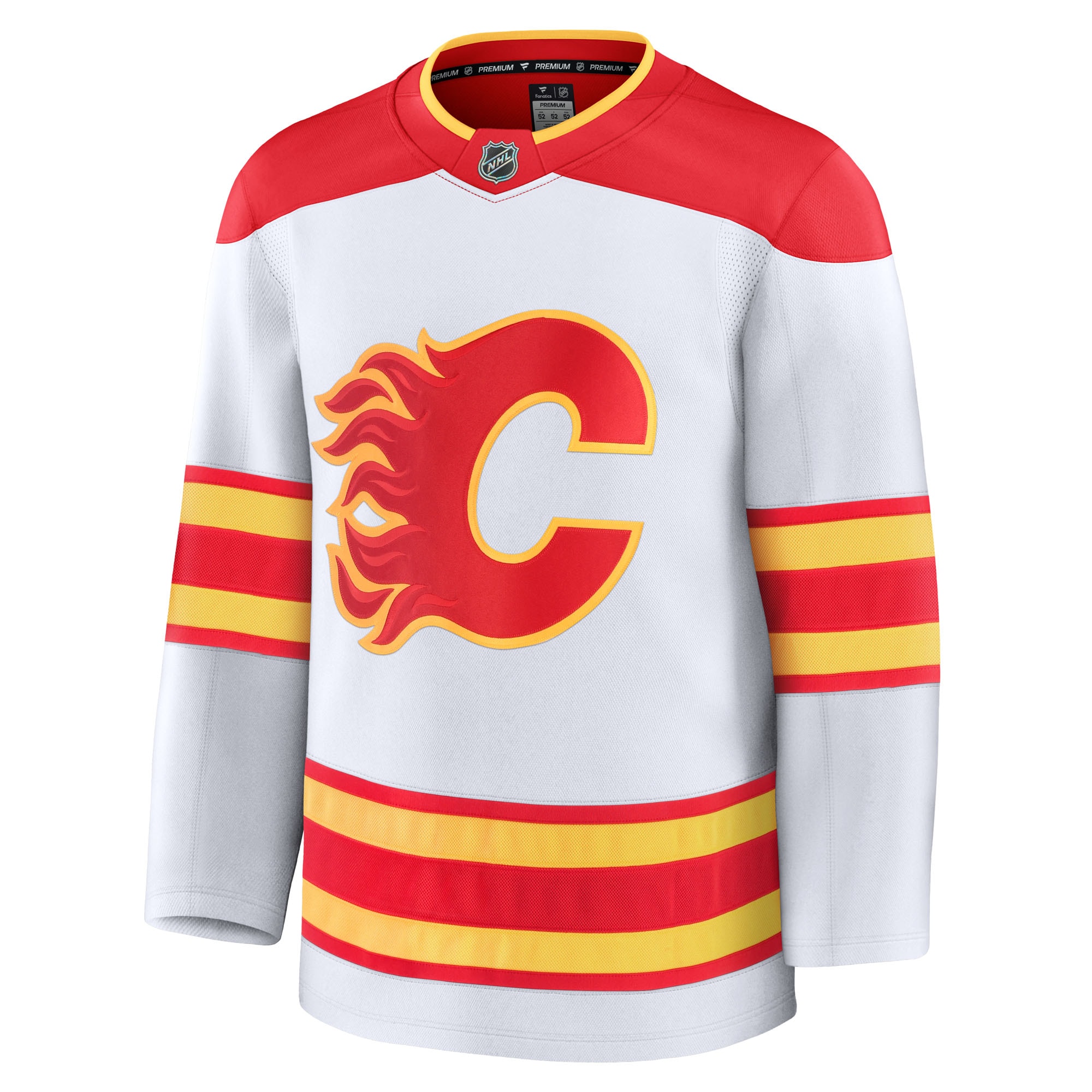 Calgary Flames Fanatics Away Premium Jersey – White Clowdercats