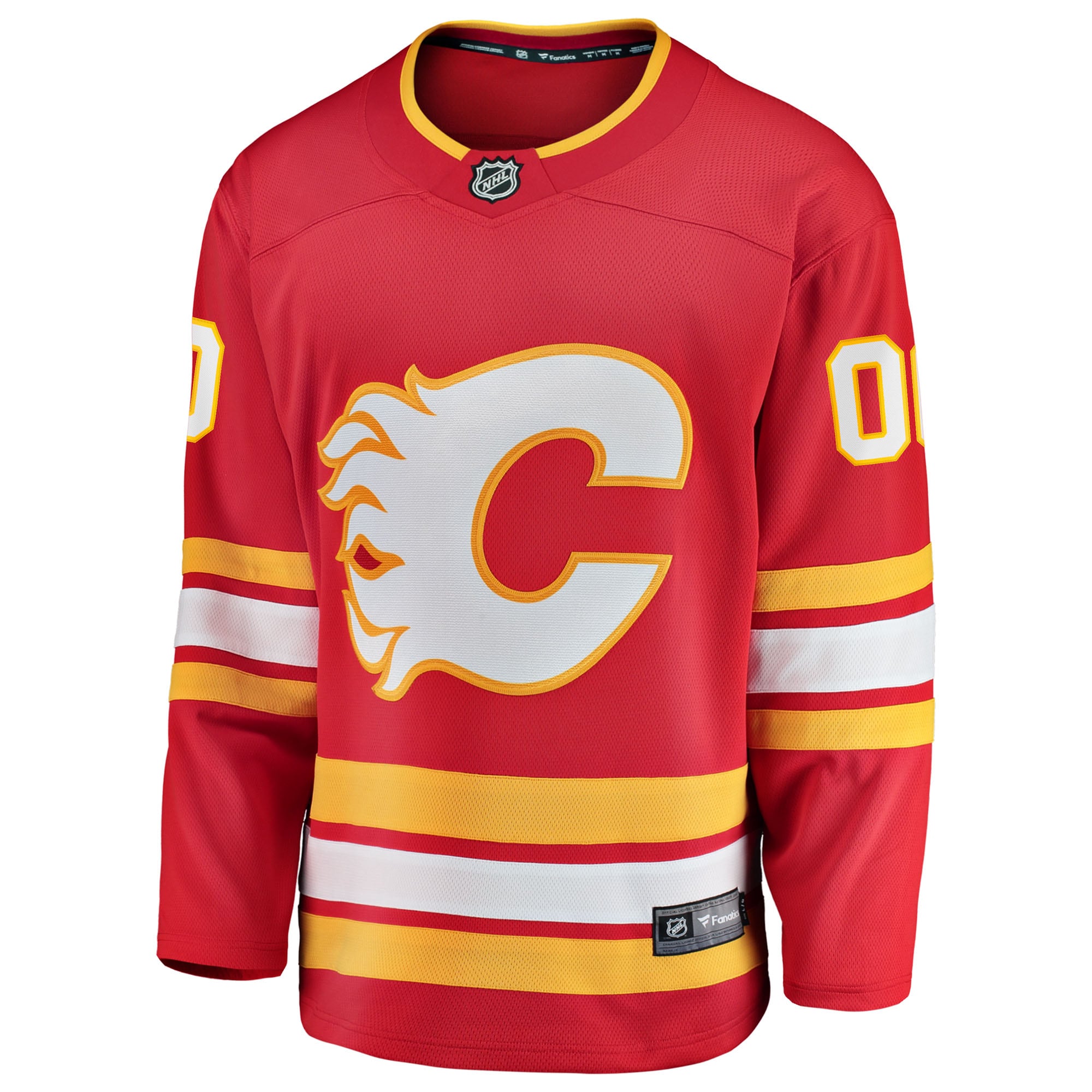 Calgary Flames Fanatics Home Breakaway Custom Jersey – Red Clowdercats