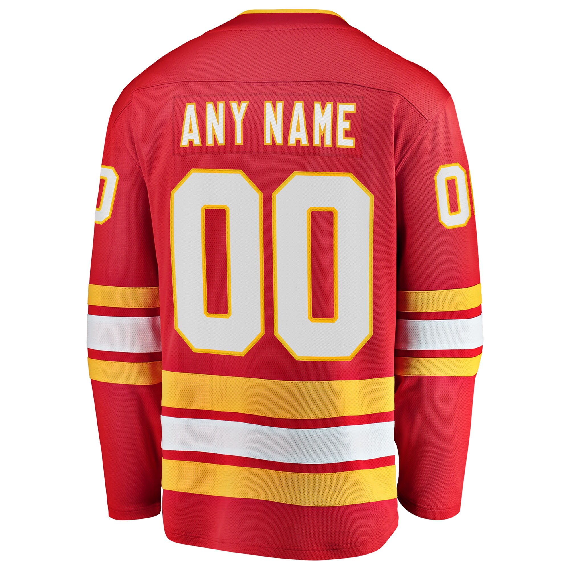 Calgary Flames Fanatics Home Breakaway Custom Jersey – Red Clowdercats