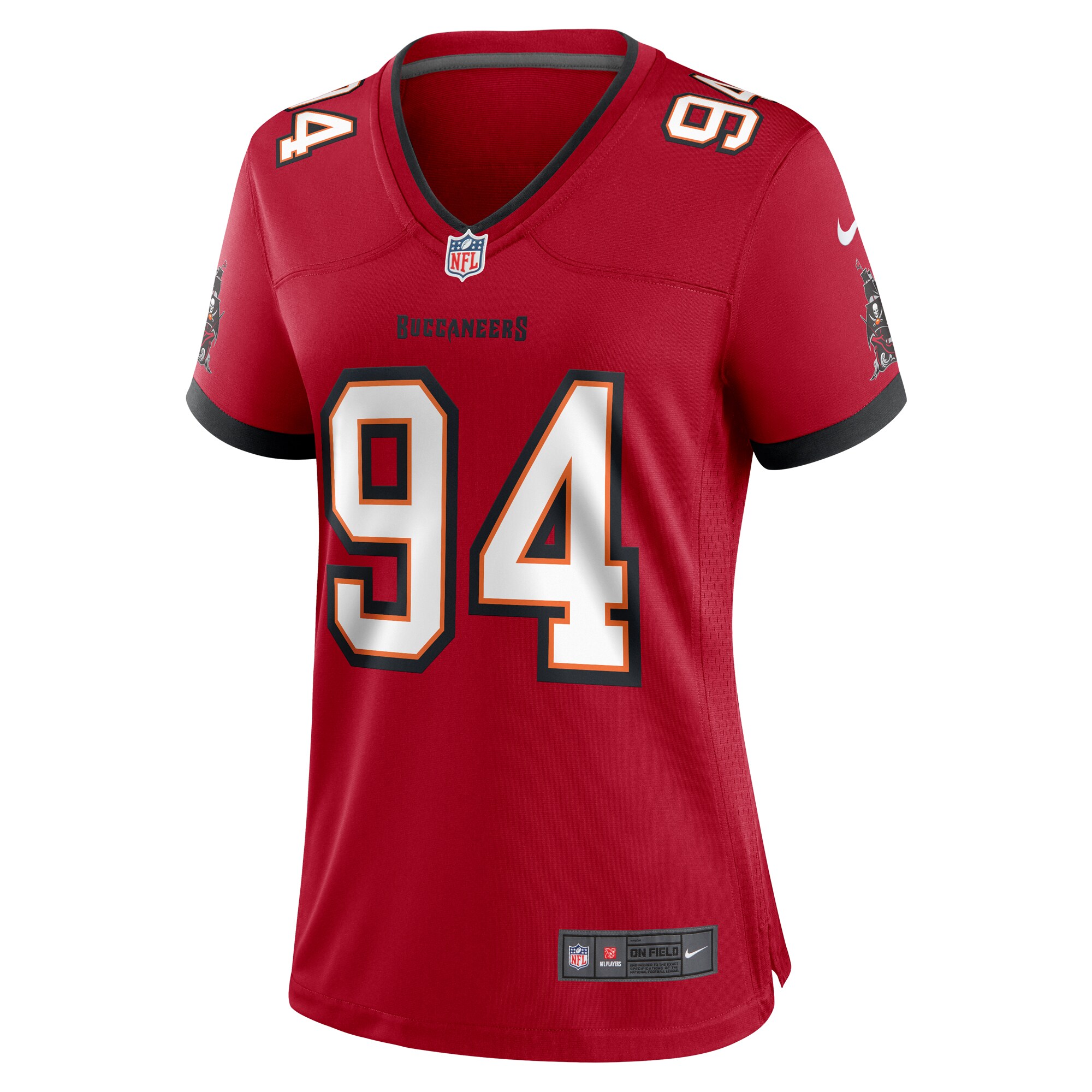 Calijah Kancey Tampa Bay Buccaneers Nike Women’s Game Jersey – Red Clowdercats