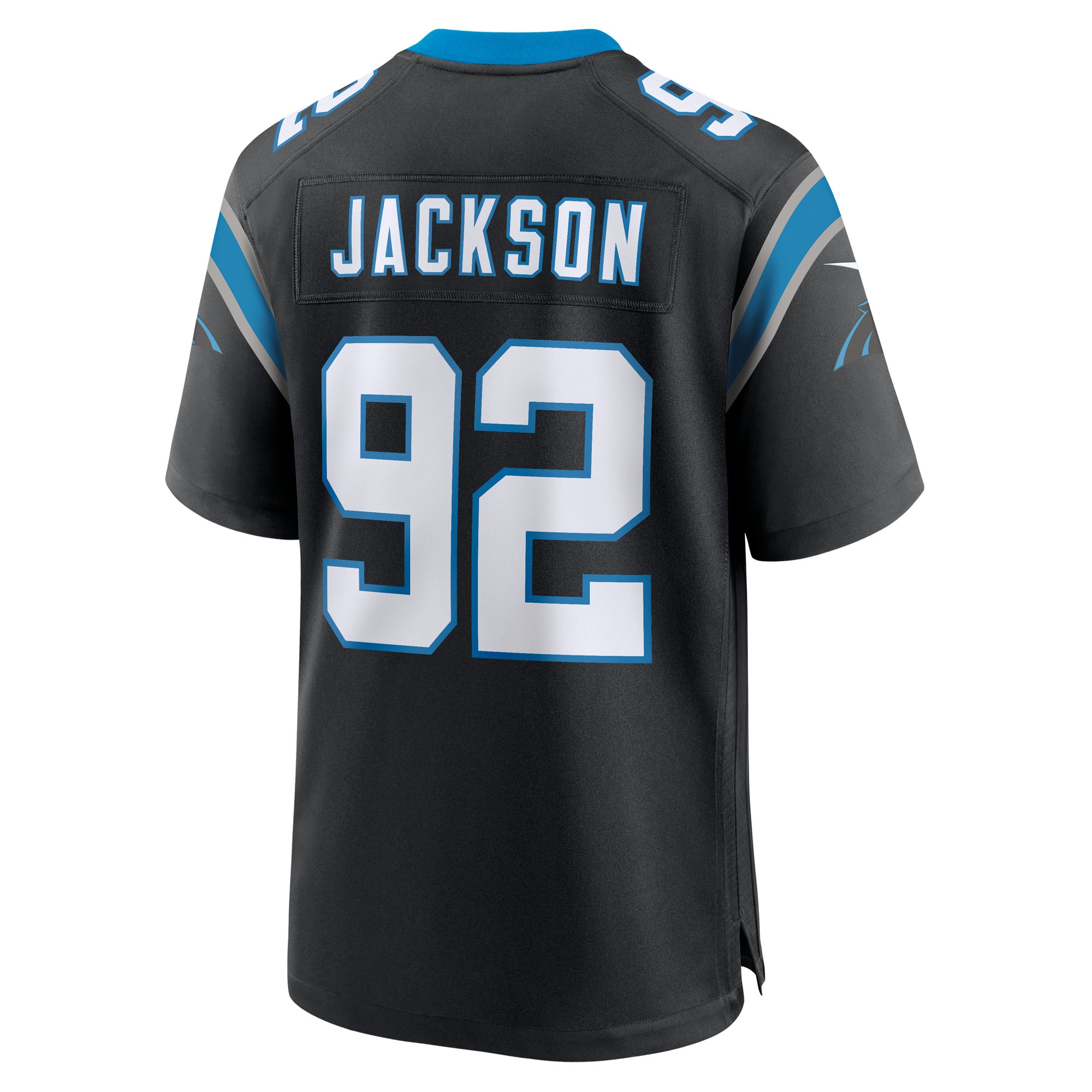Cam Jackson Carolina Panthers Nike Team Game Jersey – Black Clowdercats