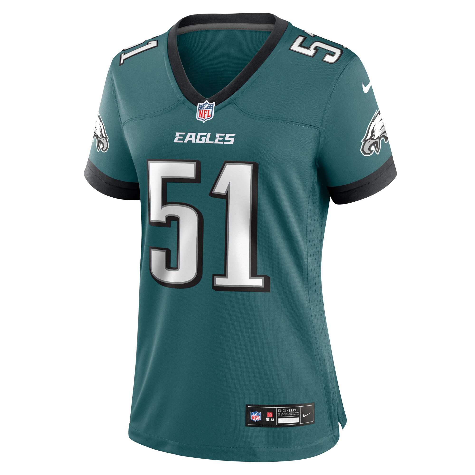 Cam Jurgens Philadelphia Eagles Nike Women’s Team Game Jersey – Midnight Green Clowdercats