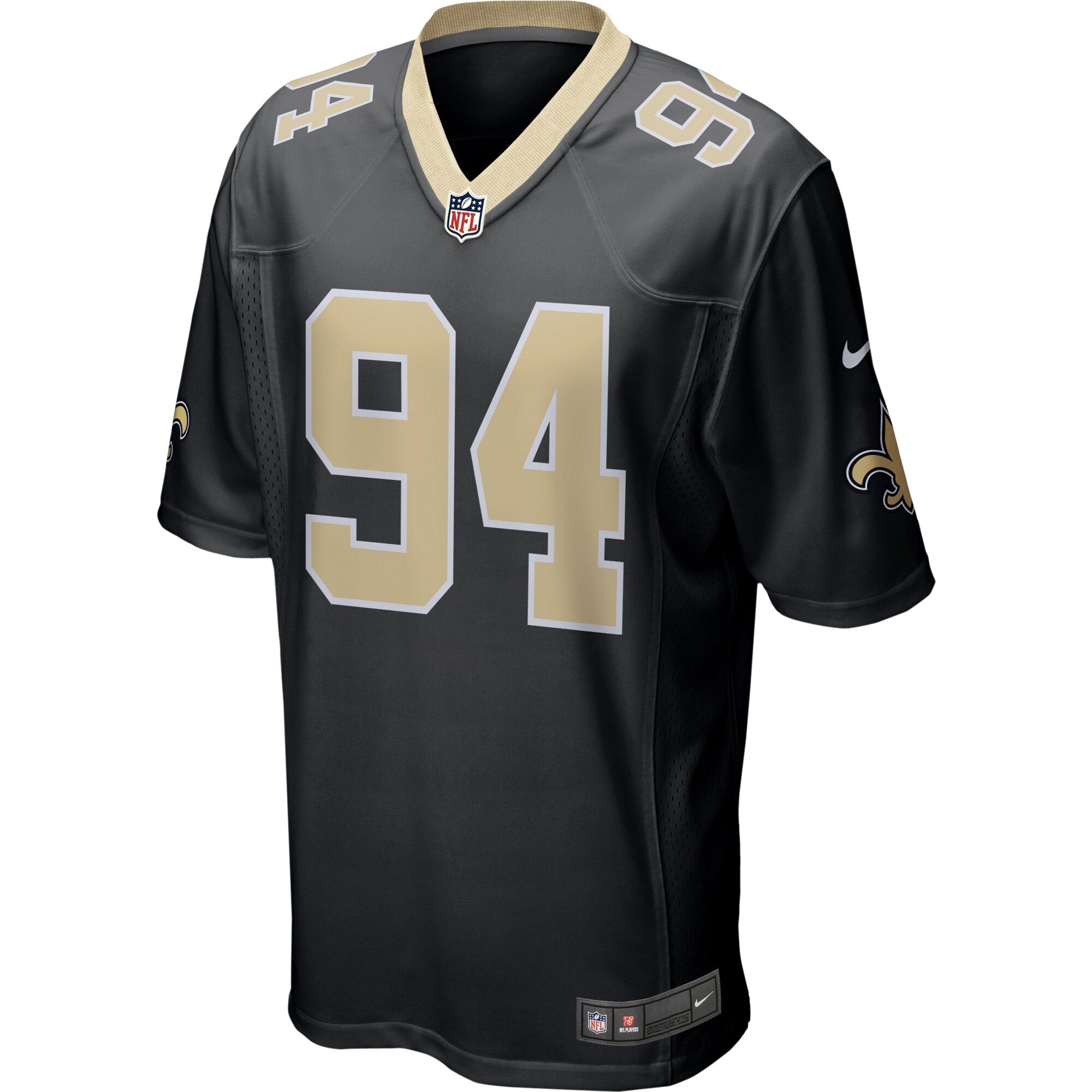 Cameron Jordan New Orleans Saints Nike Game Jersey – Black Clowdercats