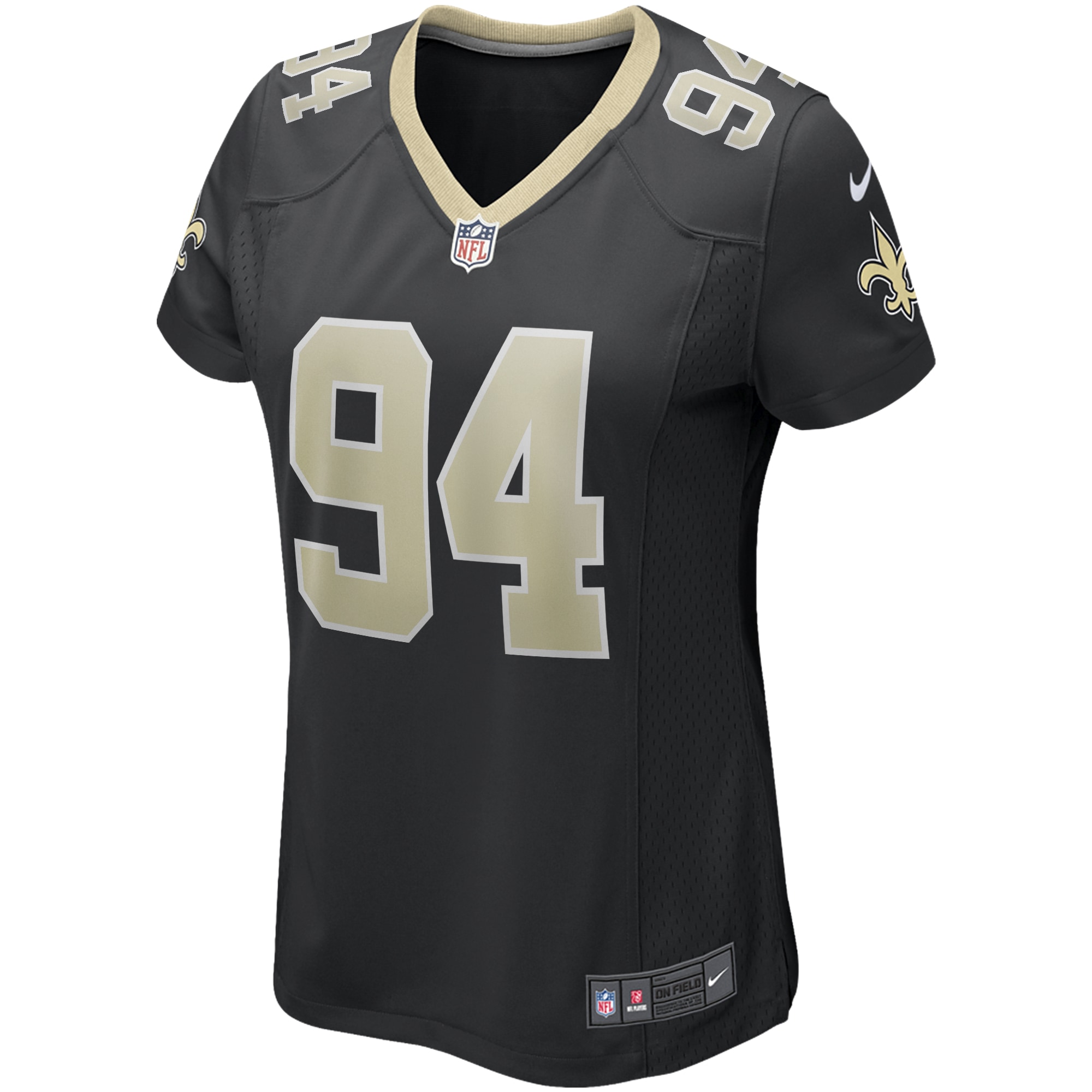 Cameron Jordan New Orleans Saints Nike Women’s Game Jersey – Black Clowdercats