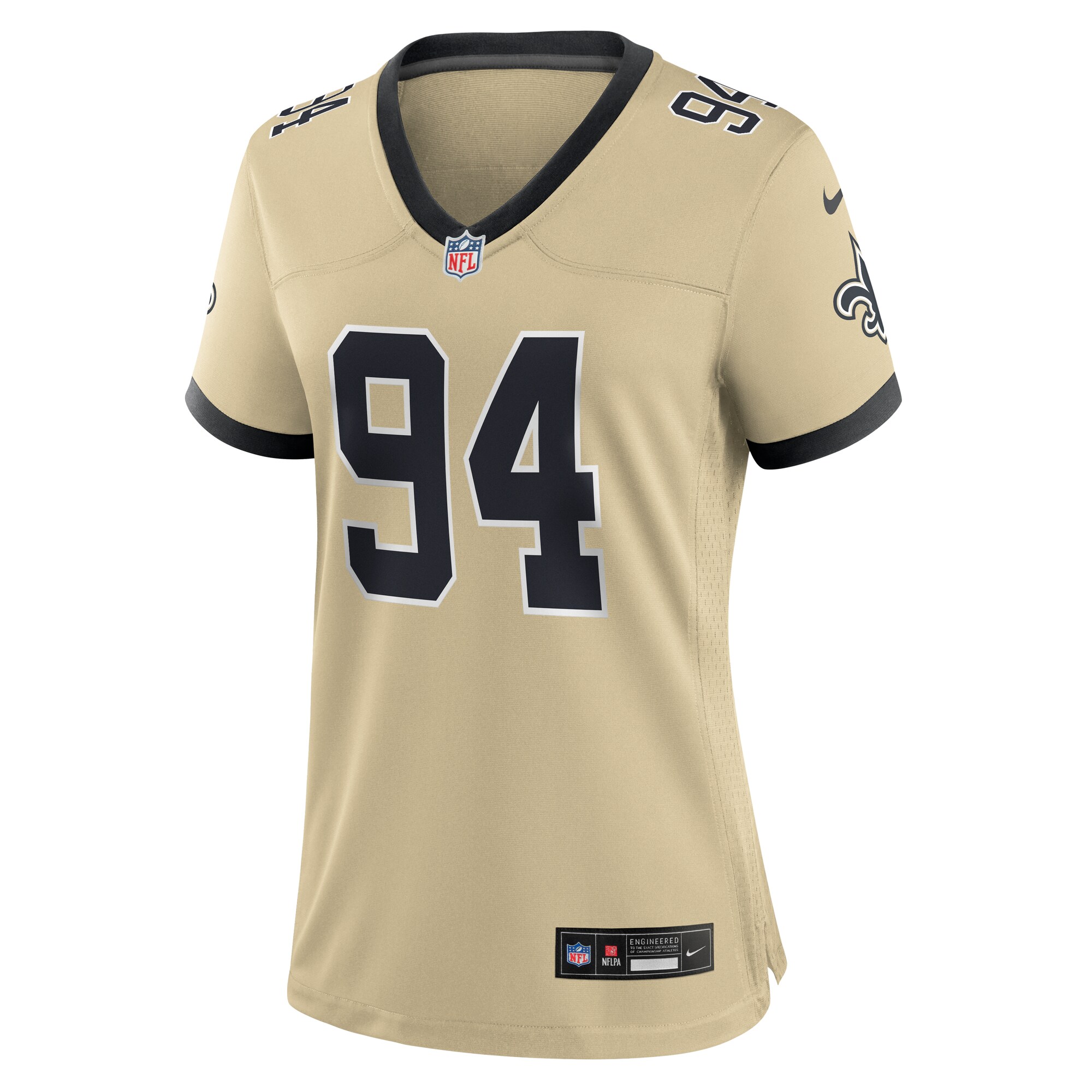 Cameron Jordan New Orleans Saints Nike Women’s Gameday Golds Alternate Game Player Jersey – Gold Clowdercats