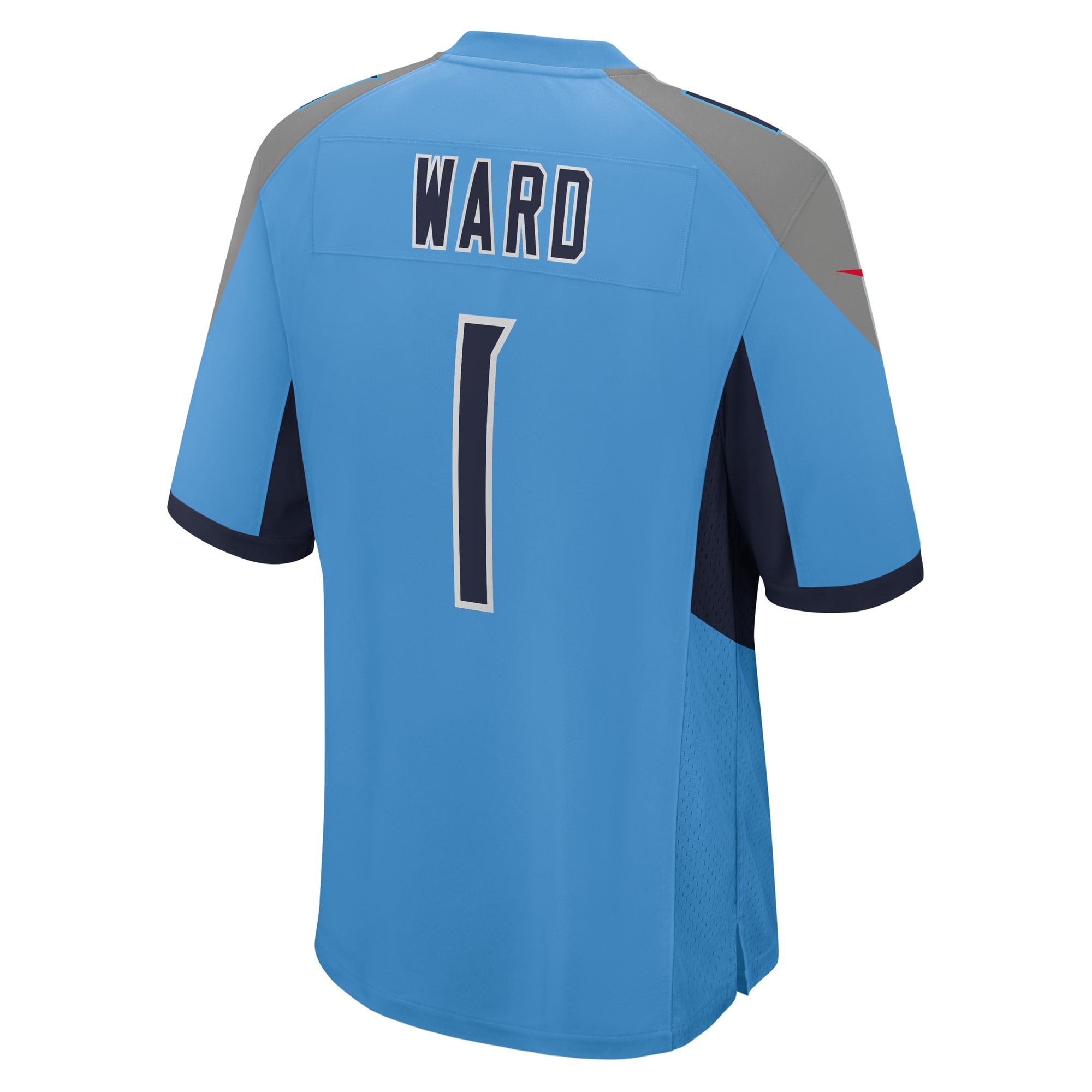 Cameron Ward Tennessee Titans Nike 2025 NFL Draft First Round Pick Game Jersey – Light Blue Clowdercats