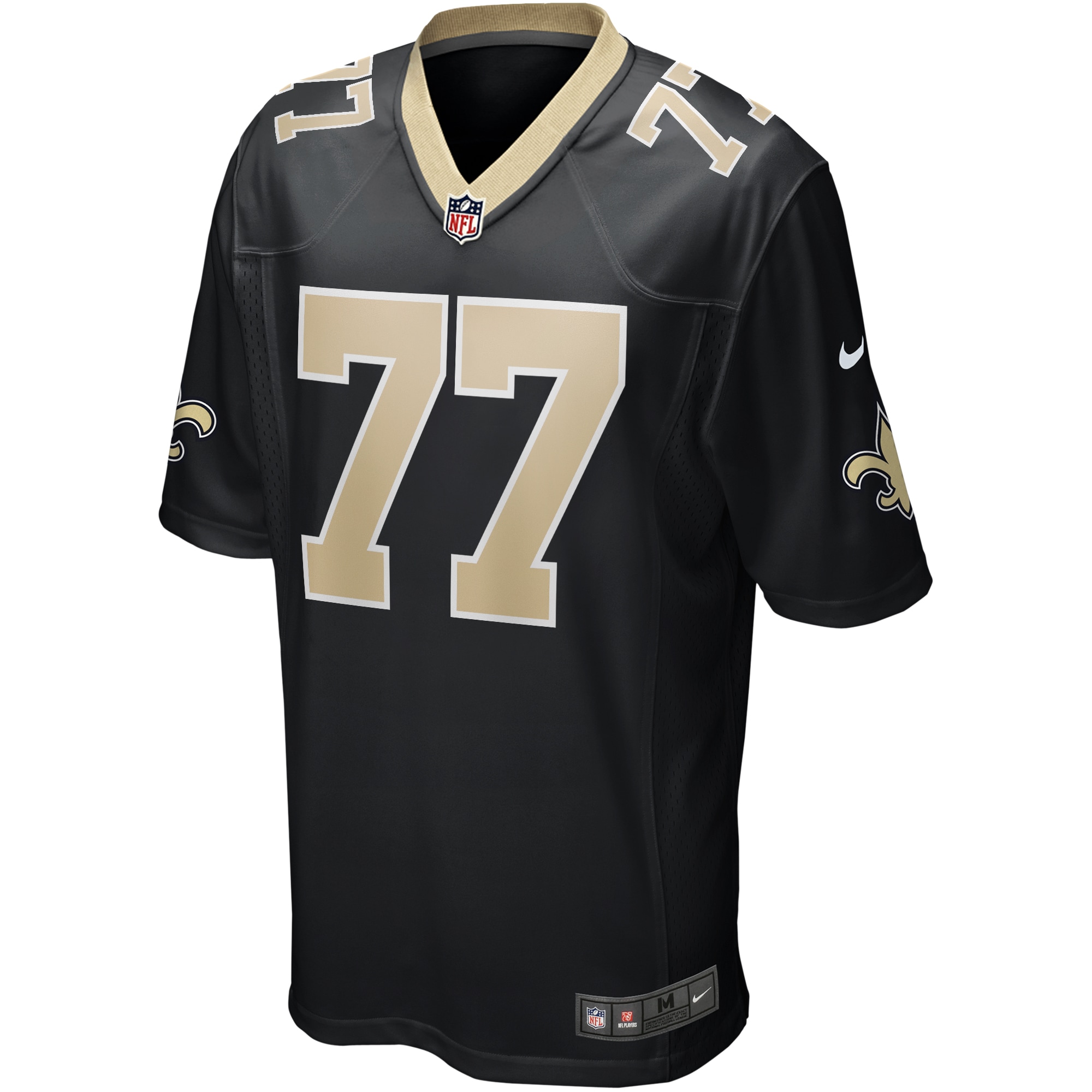 Carl Nicks New Orleans Saints Nike Game Retired Player Jersey – Black Clowdercats