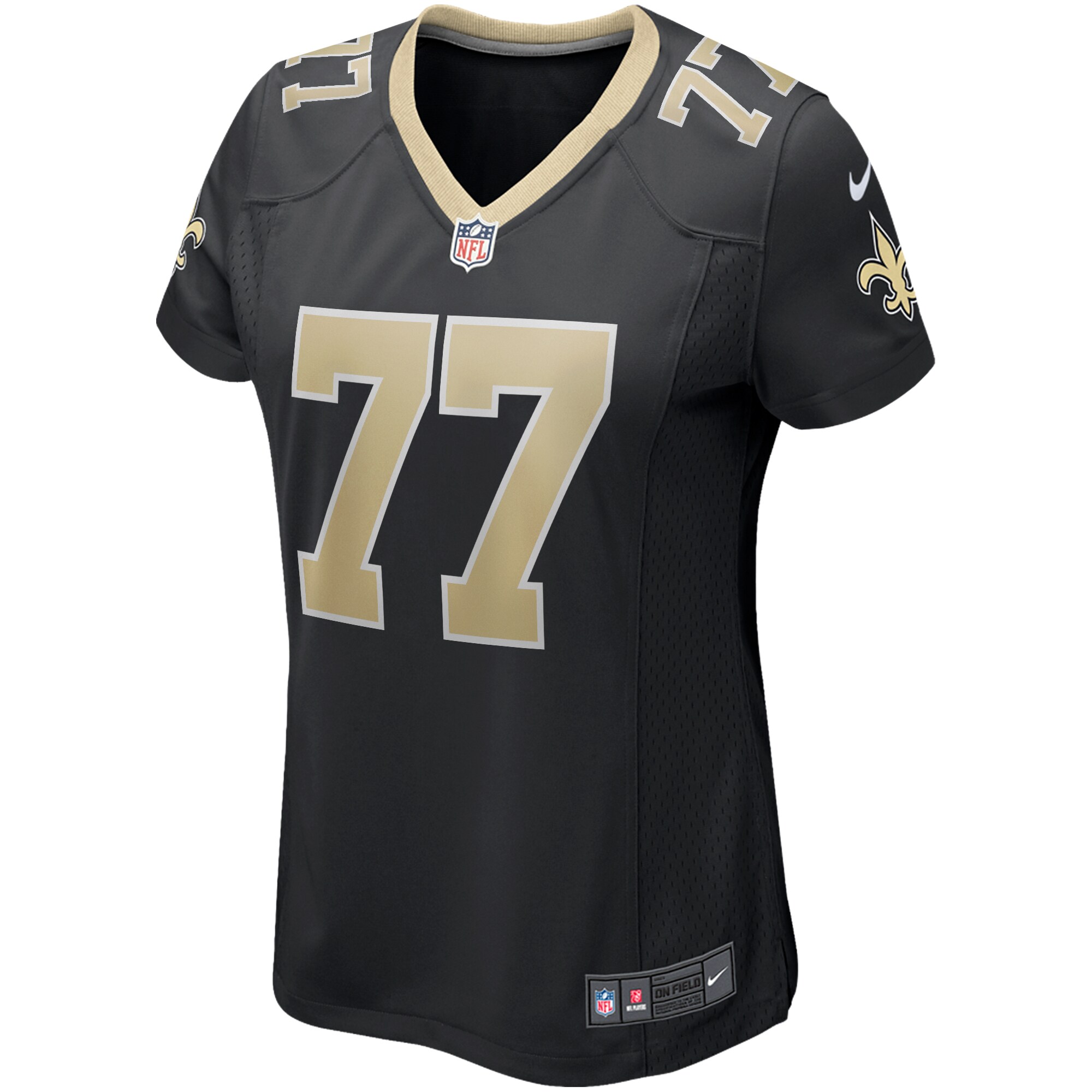 Carl Nicks New Orleans Saints Nike Women’s Game Retired Player Jersey – Black Clowdercats