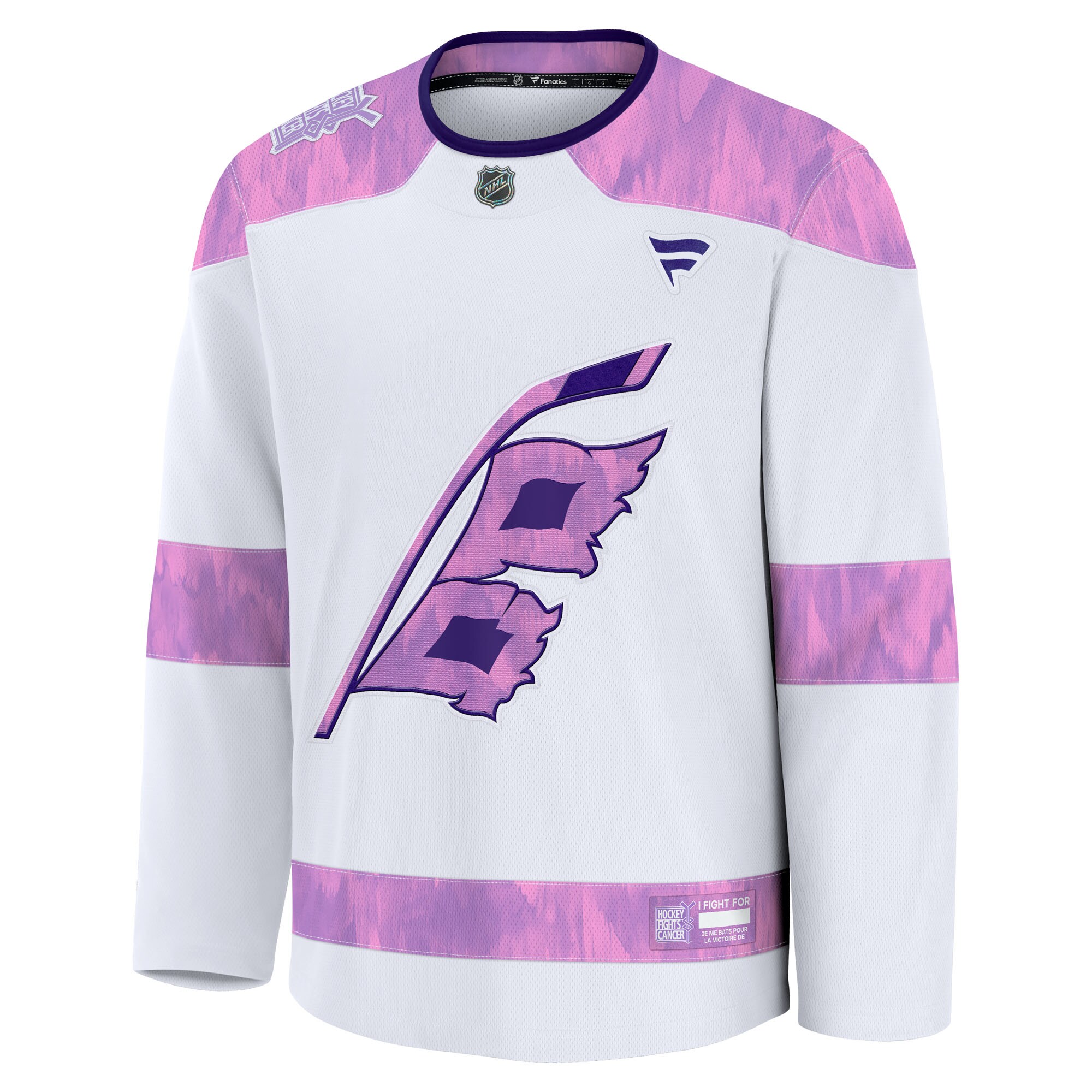 Carolina Hurricanes Fanatics Hockey Fights Cancer Practice Jersey – White Clowdercats