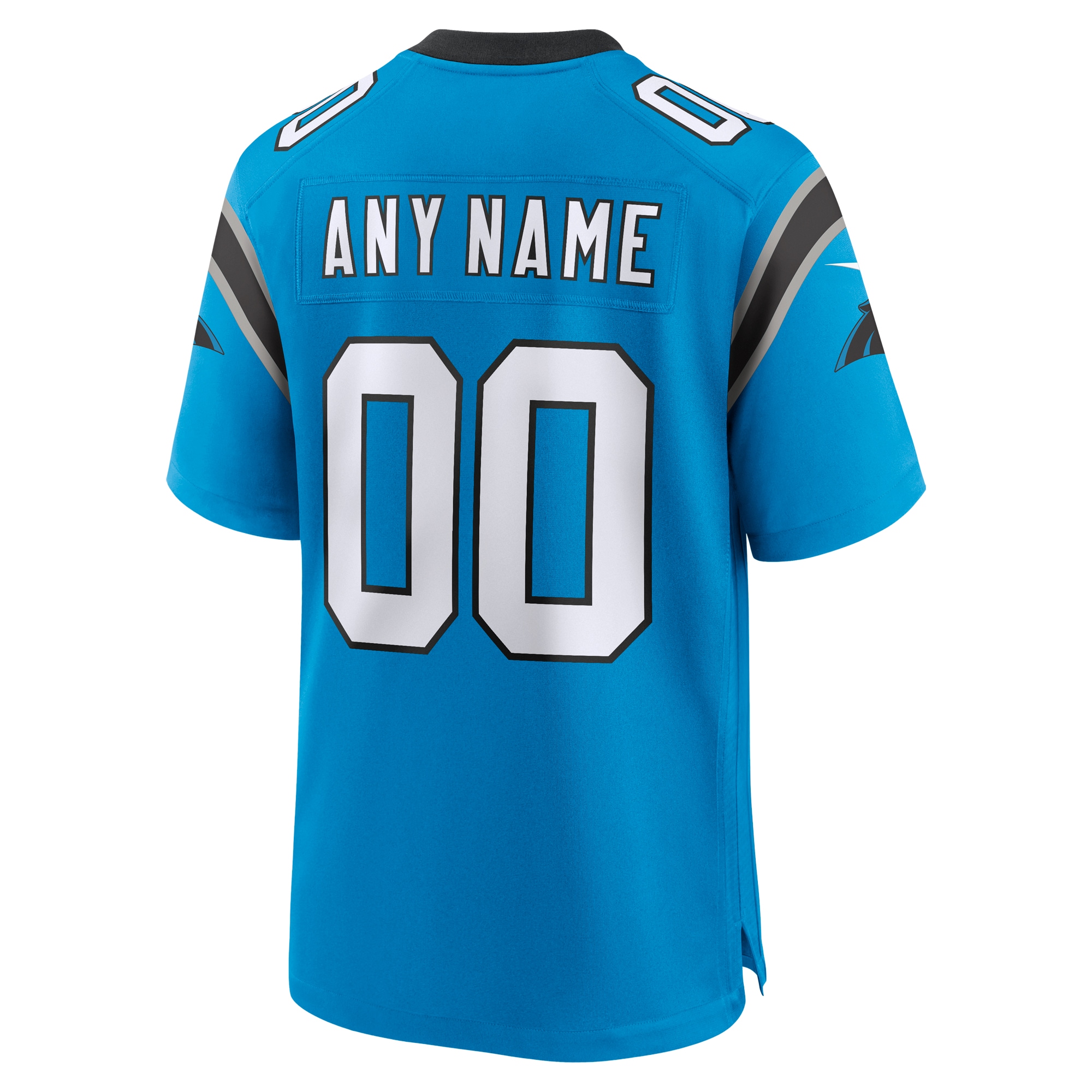 Carolina Panthers Nike Alternate Custom Game Jersey – Blue Clowdercats