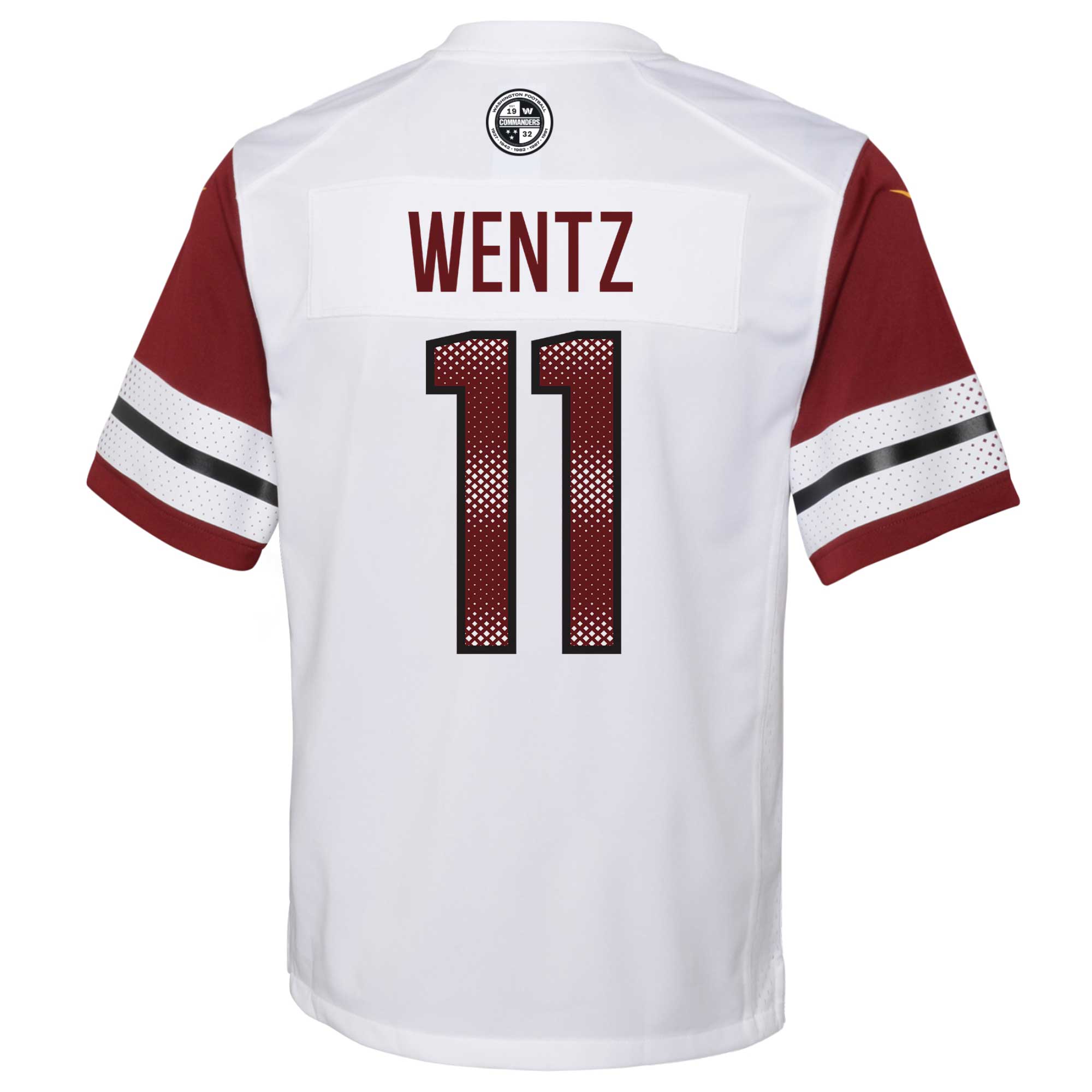 Carson Wentz Washington Commanders Nike Youth Game Jersey – White Clowdercats
